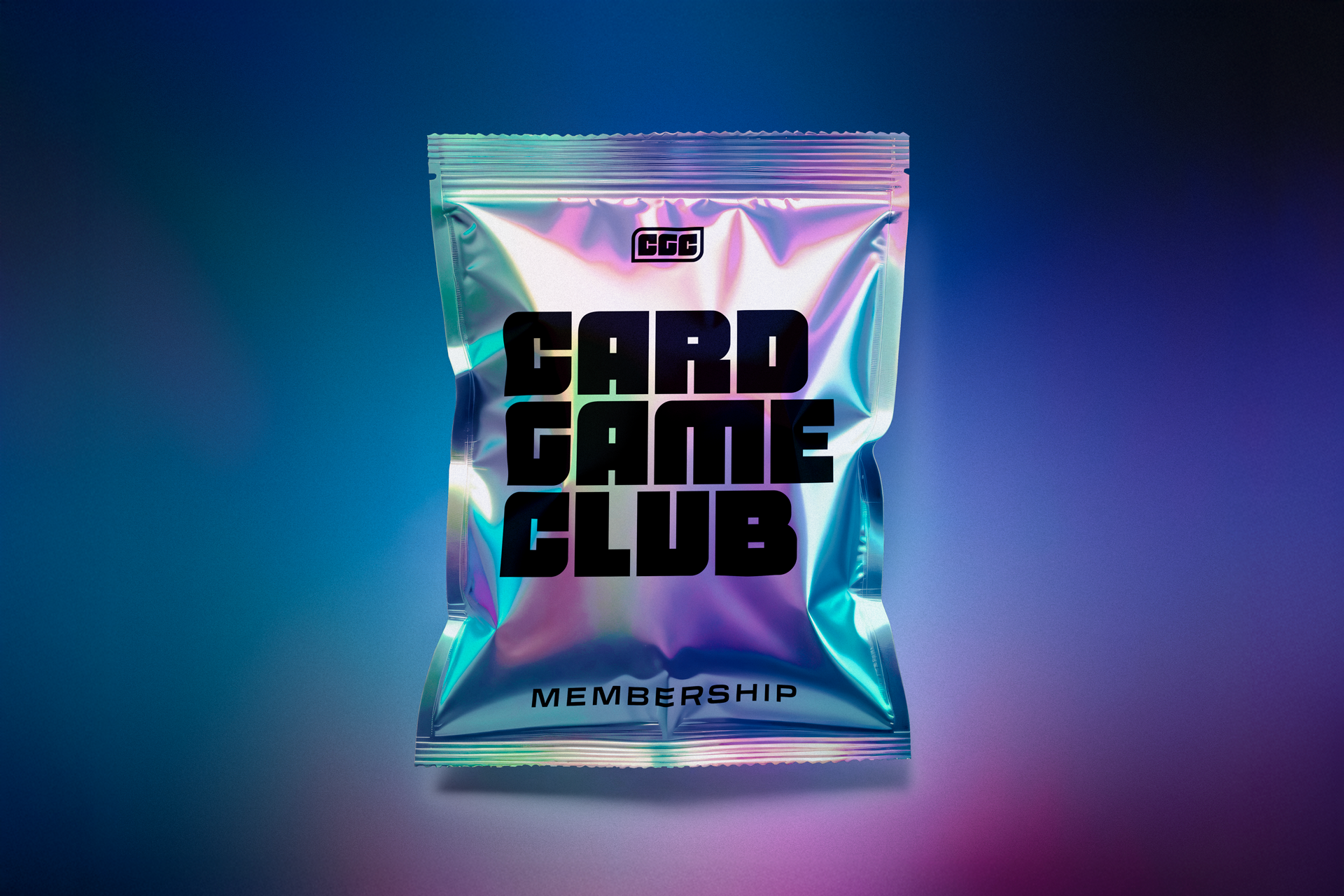 Banner con bustina stilizzata "CardGameClub" Membership. Vantaggi esclusivi per i membri CardGameClub: bonus punti, reward e accesso prioritario