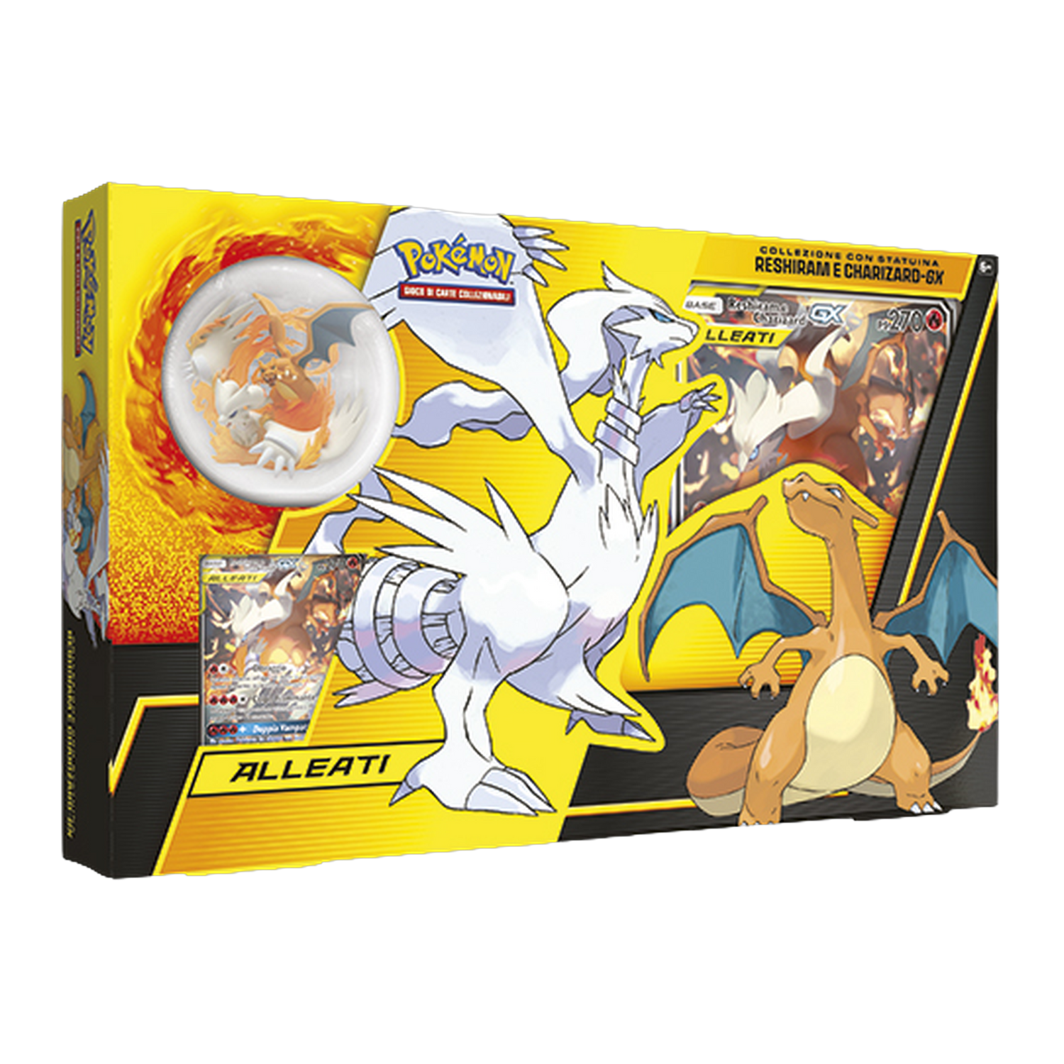 Sole e Luna Collezione con Statuina Reshiram e Charizard-GX (IT)