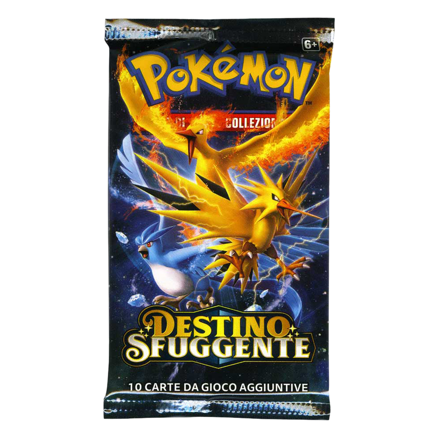 Sole e Luna Destino Sfuggente FLI Artwork Zapdos, Moltres e Articuno Busta 10 Carte (IT)