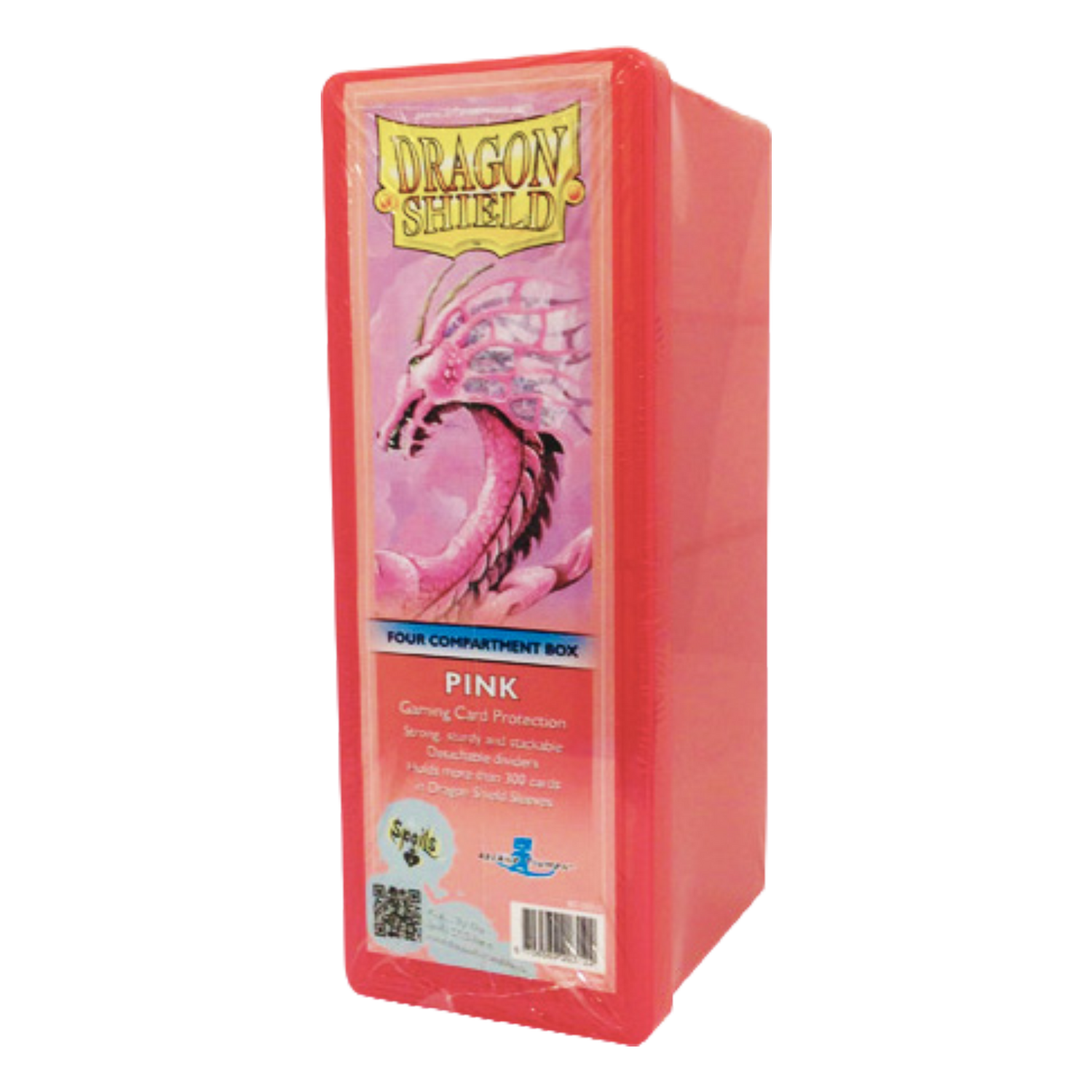 Porta Mazzo a 4 Scomparti per 300 Carte - Pink (EN)