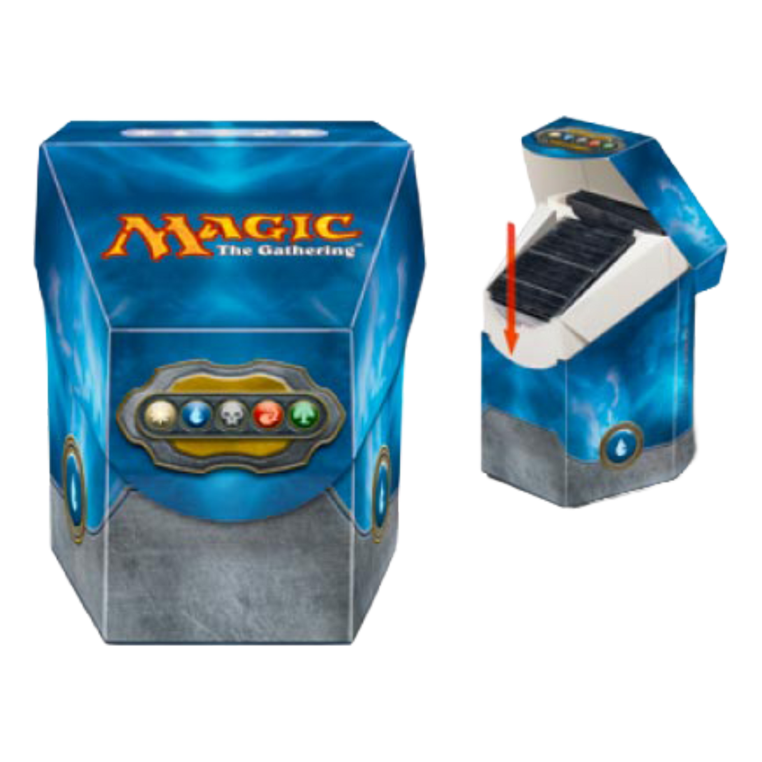 Porta Mazzo Oversize Commander Blue (EN)