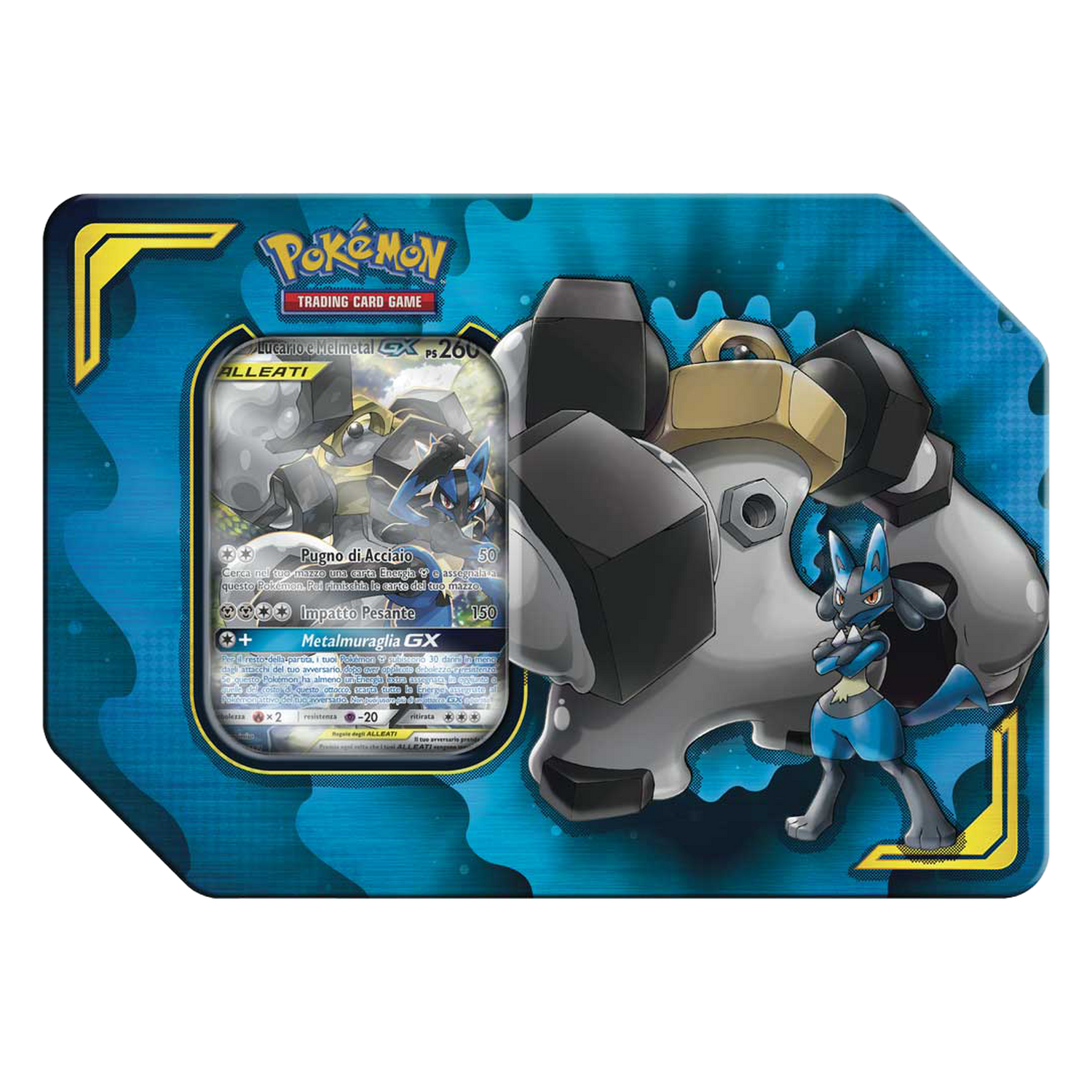 Tin da Collezione Alleanza Micidiale Lucario e Melmetal GX (IT)