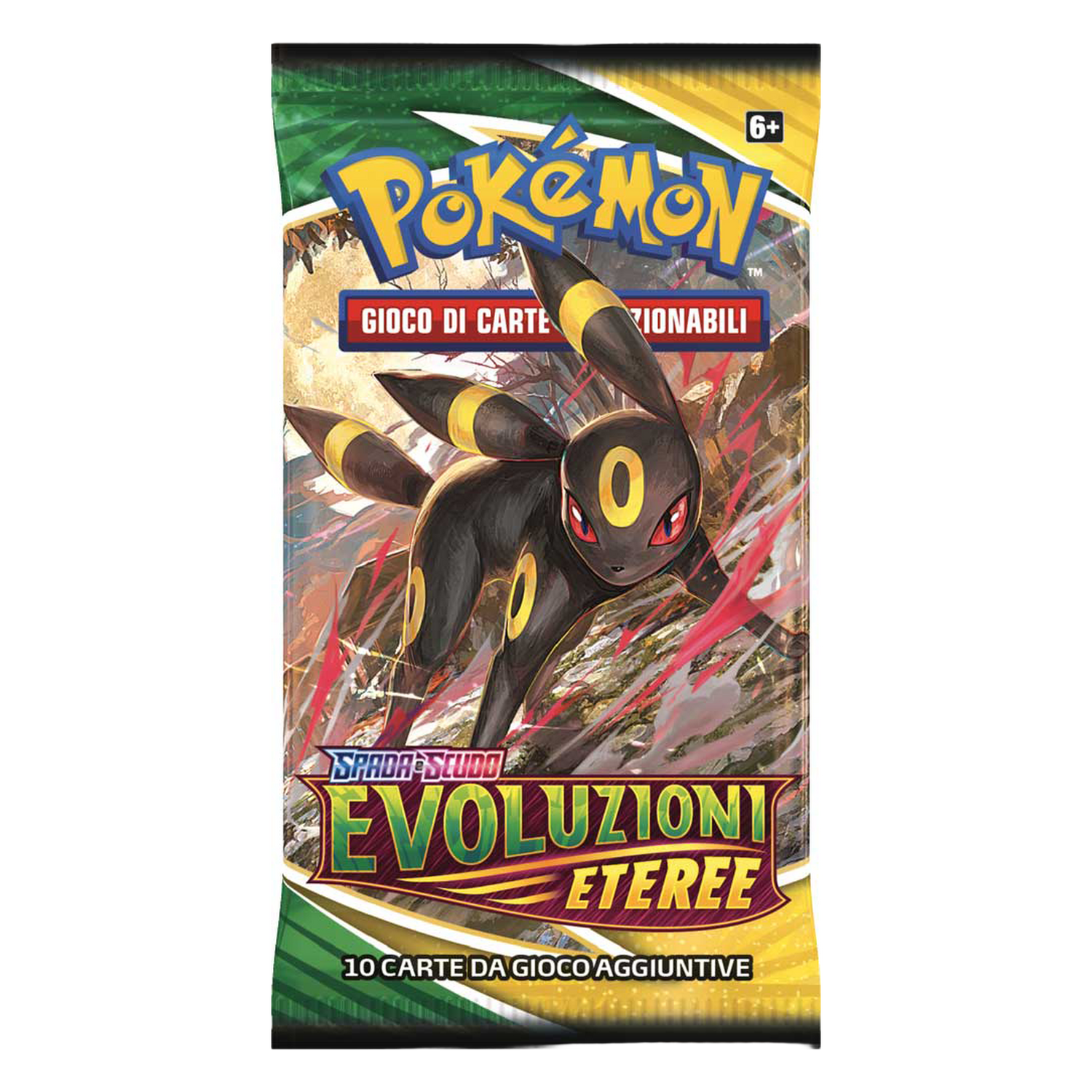 Spada e Scudo Evoluzioni Eteree EVS Artwork Umbreon Busta 10 Carte (IT)