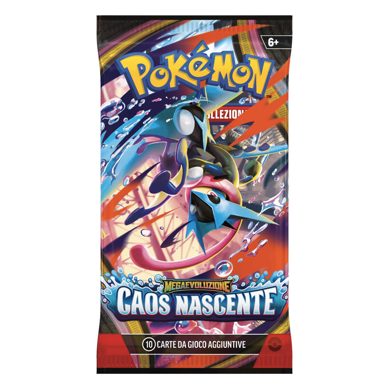 Megaevoluzione Caos Nascente CRI Artwork Mega Greninja Busta 10 Carte (IT)