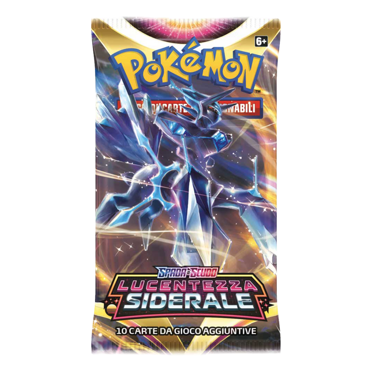 Spada e Scudo Lucentezza Siderale ASR Artwork Dialga Forma Originale Busta 10 Carte (IT)
