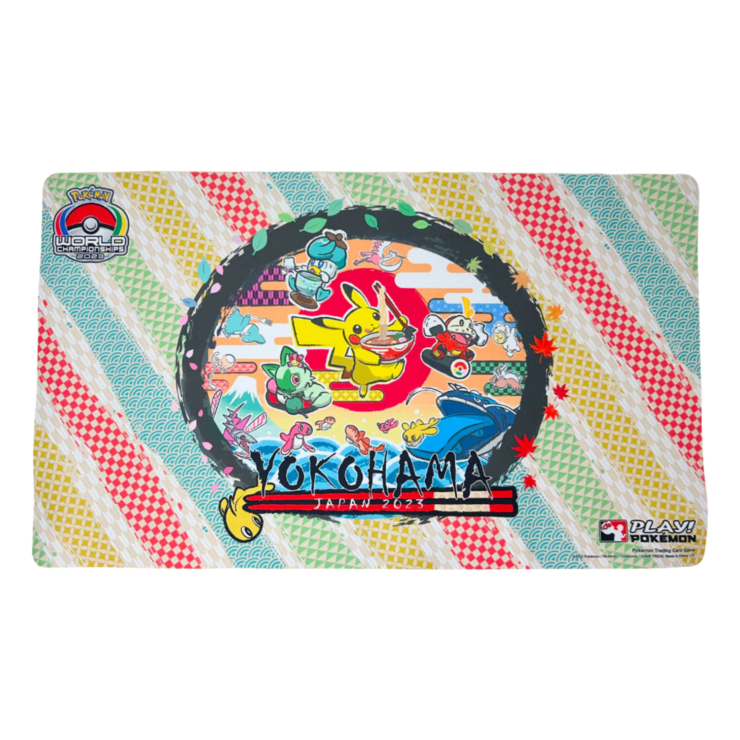World Championships Yokohama Japan 2023 Playmat Pikachu, Sprigatito, Quaxly & Fuecoco (JP)