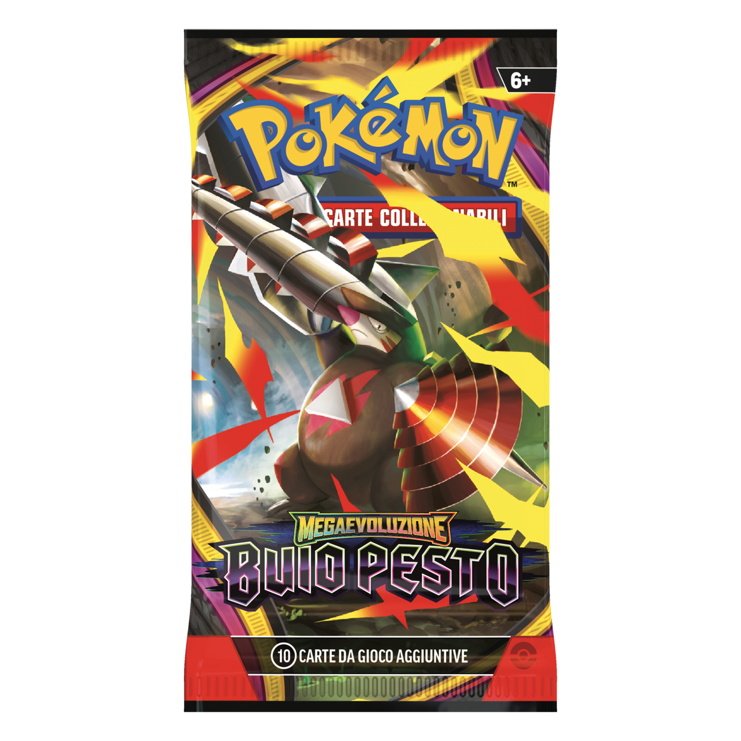 Megaevoluzione Buio Pesto PBL Artwork Mega Excadrill Busta 10 Carte (IT)