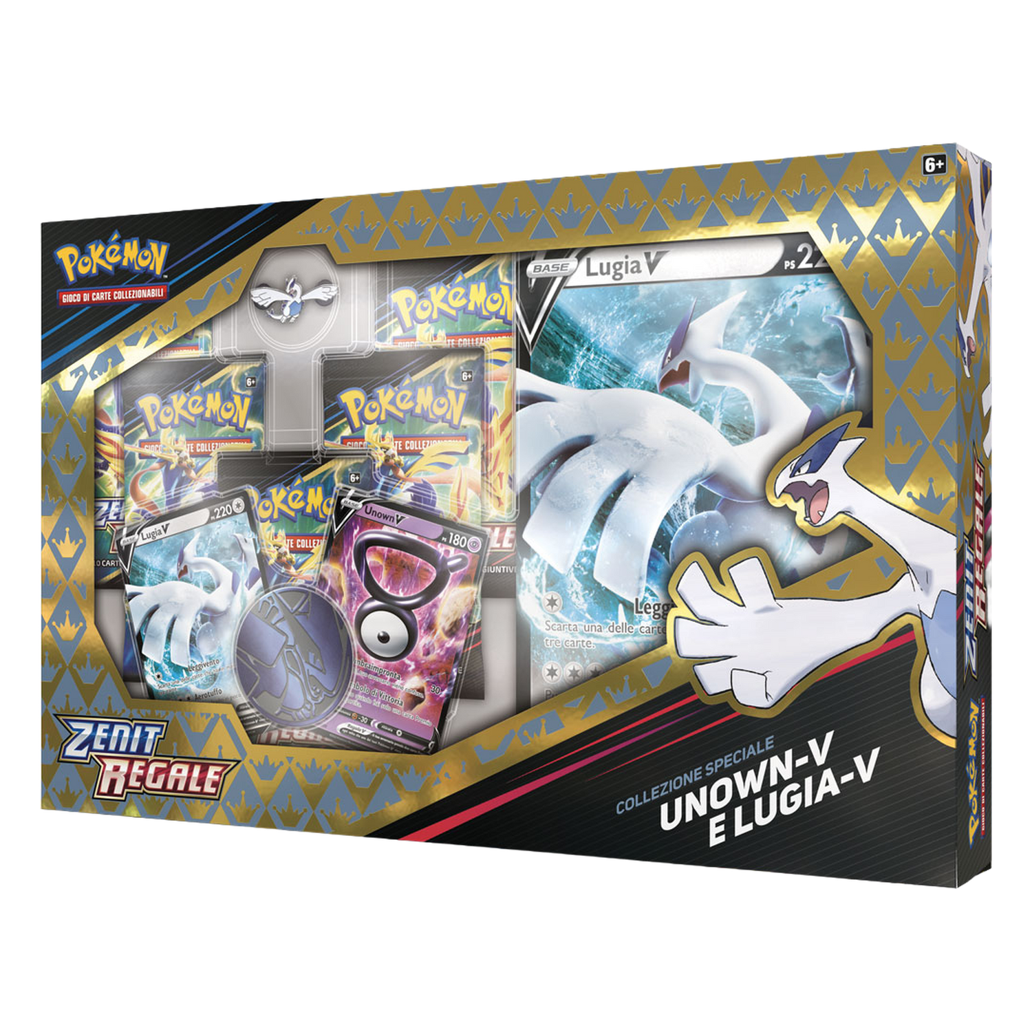 Spada e Scudo Zenit Regale CRZ Collezione Speciale Unown V e Lugia V (IT)