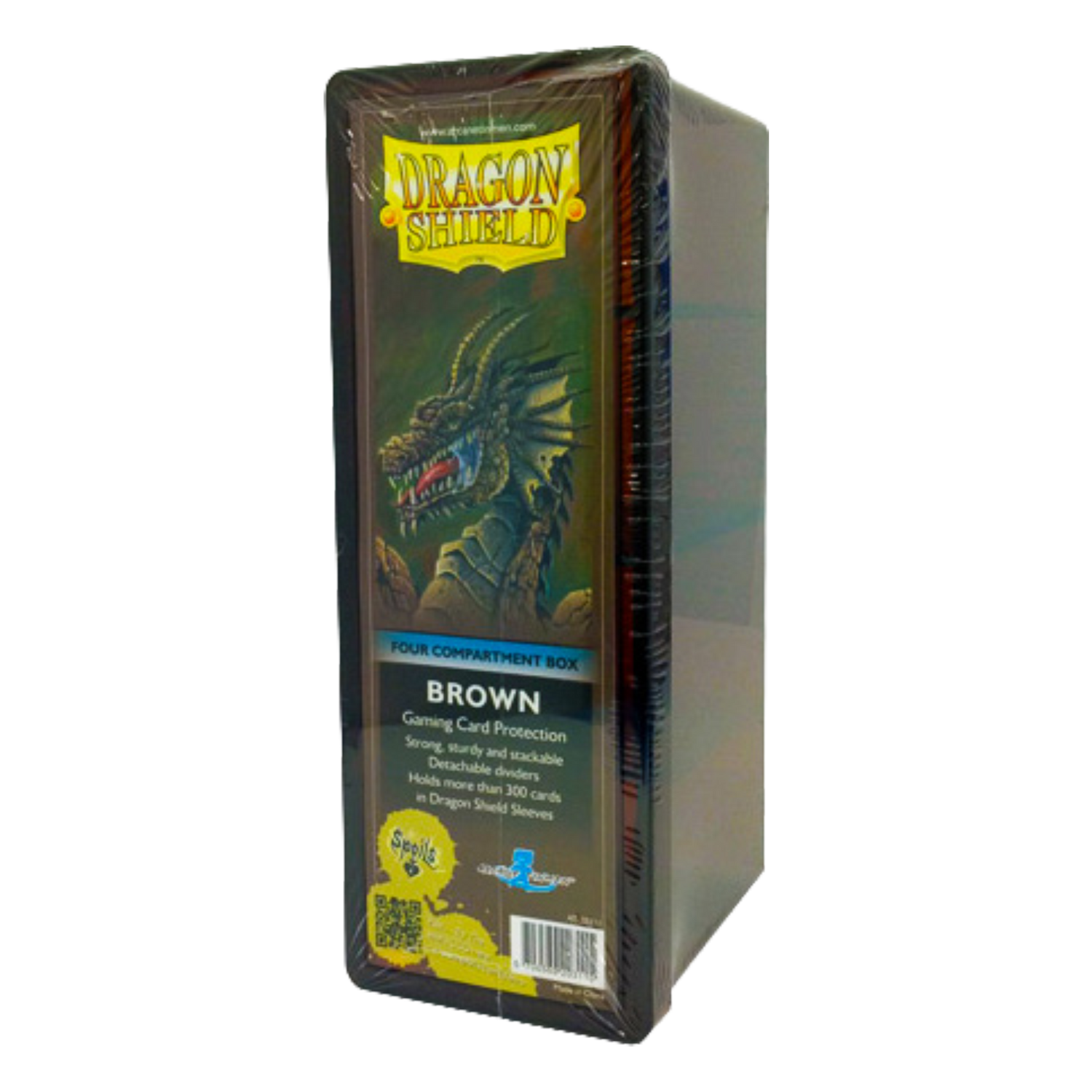 Porta Mazzo a 4 Scomparti per 300 Carte - Brown (EN)