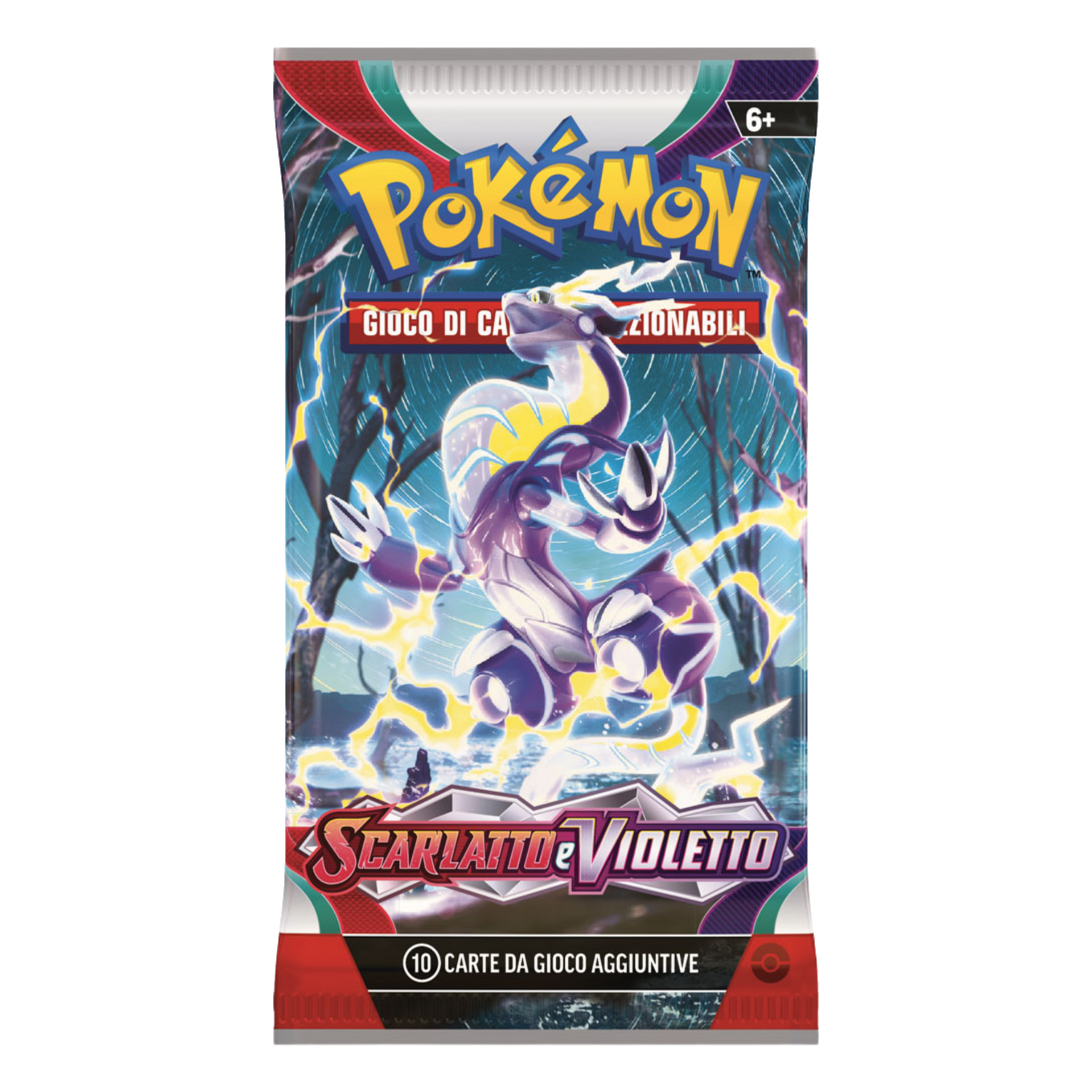 Scarlatto e Violetto SVI Artwork Miraidon Busta 10 Carte (IT)