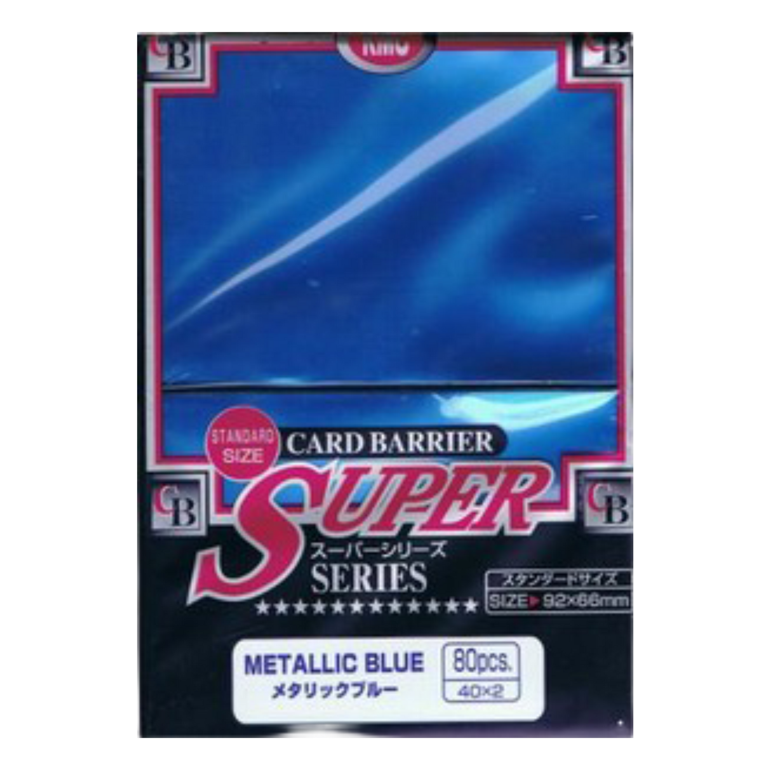 80 Proteggi Carte Standard Metallic Blue (EN)