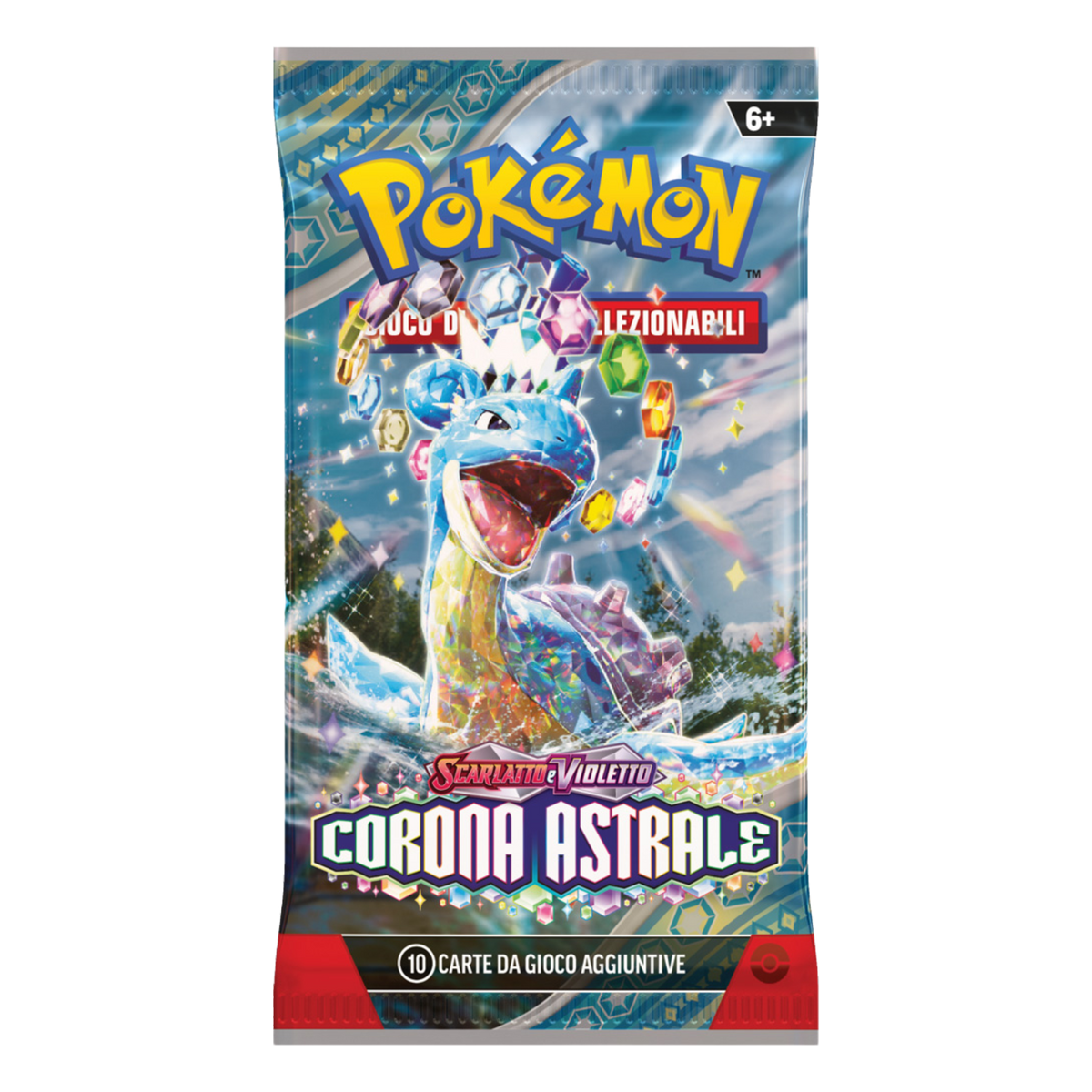 Scarlatto e Violetto Corona Astrale SCR Artwork Lapras Busta 10 Carte (IT)