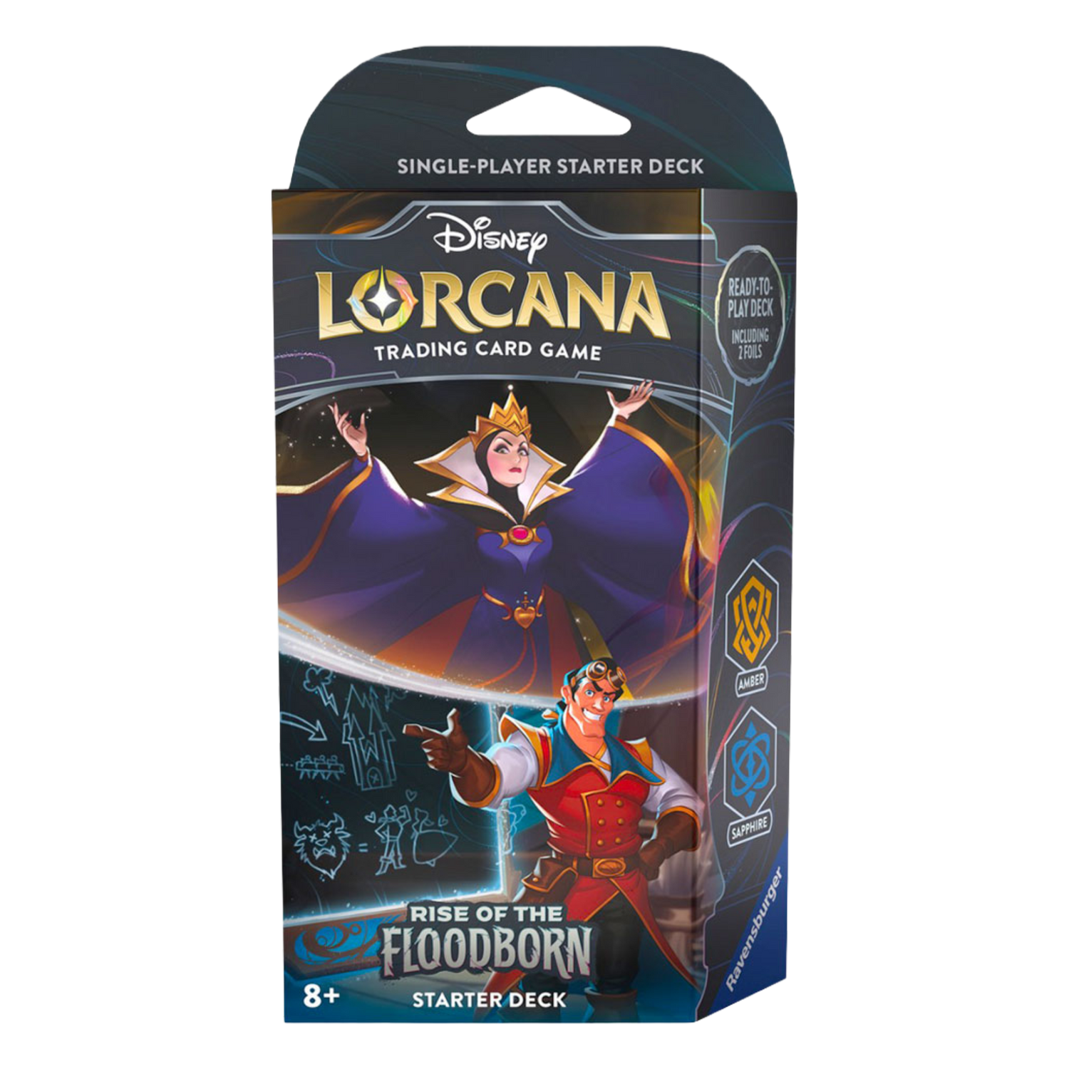 Rise of the Floodborn 2ROF Starter Deck Evil Queen & Gaston (Amber / Sapphire) (EN)