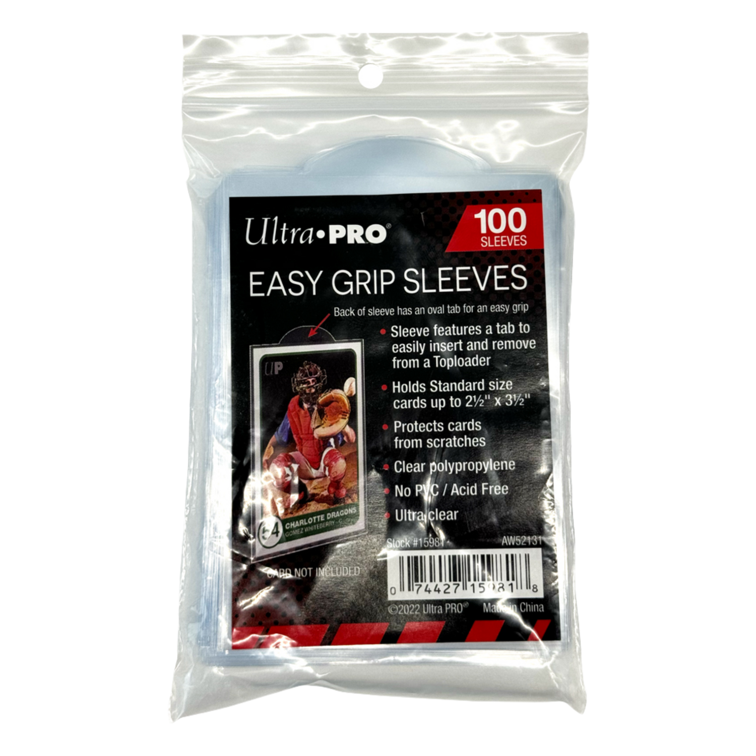 100 Proteggi Carte Standard Easy Grip Morbide Trasparenti (EN)