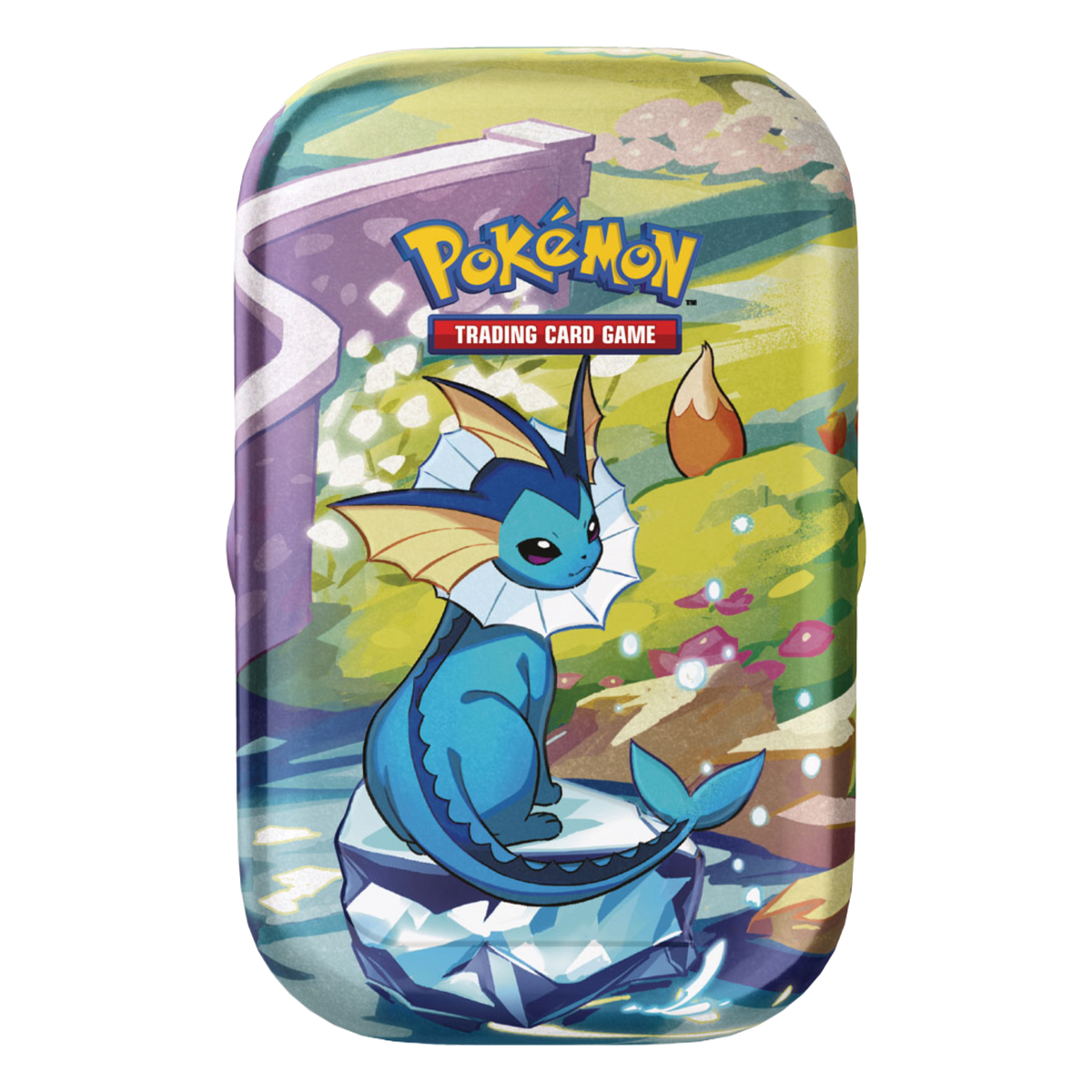 Scarlatto e Violetto Evoluzioni Prismatiche PRE Mini Tin da Collezione Vaporeon (IT)