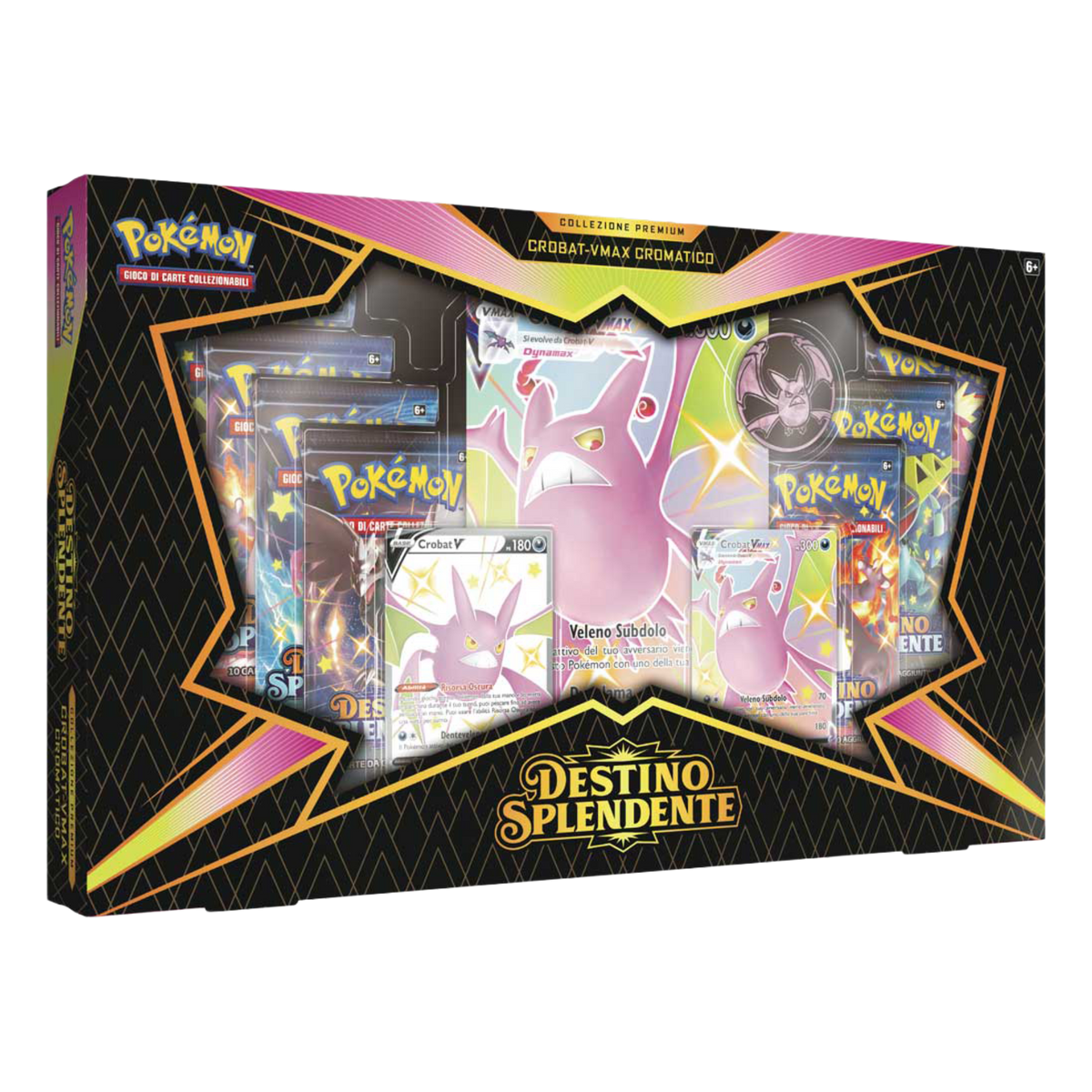Spada e Scudo Destino Splendente SHF Collezione Premium Crobat VMAX Cromatico (IT)