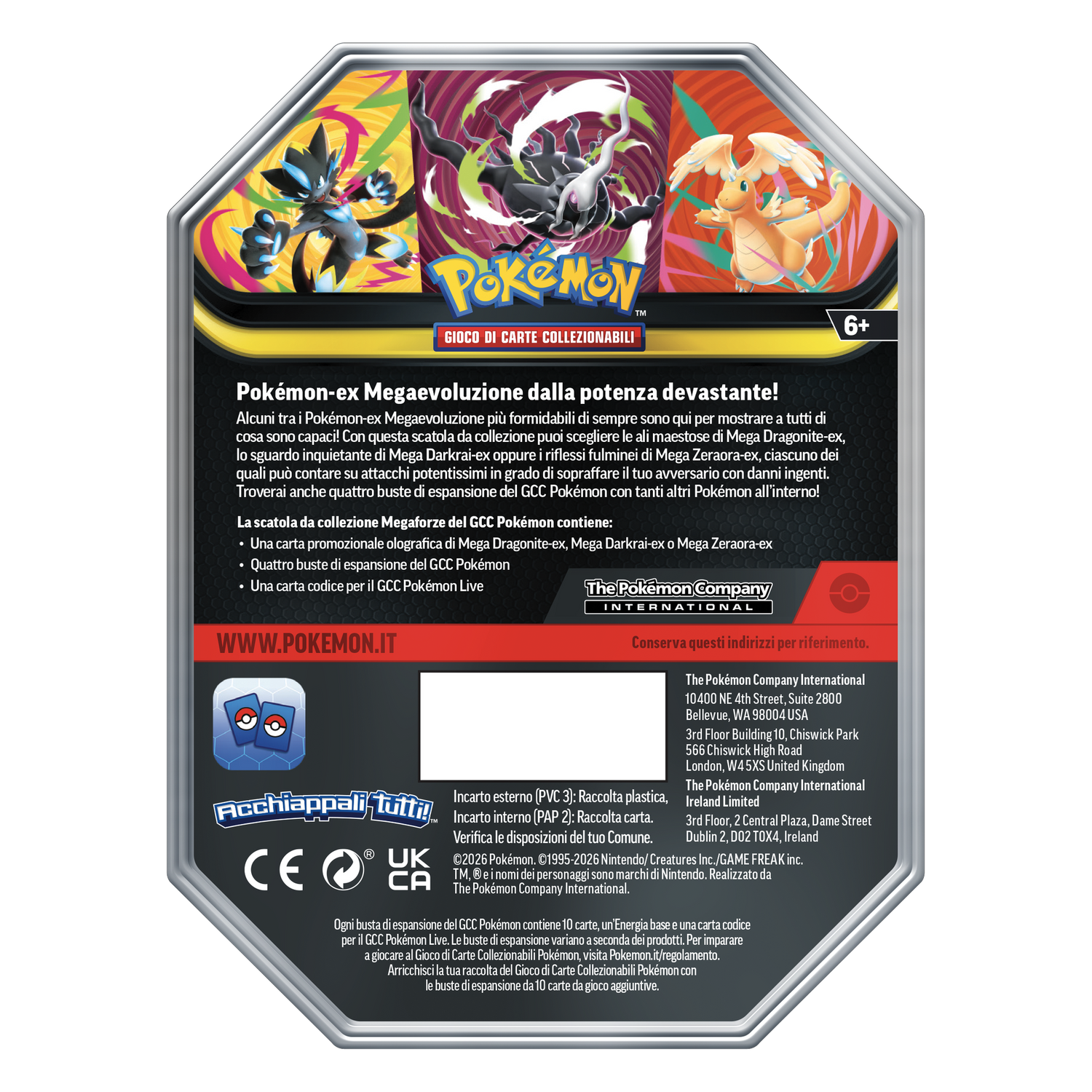 Tin da Collezione Megaforze Mega Zeraora ex (IT)