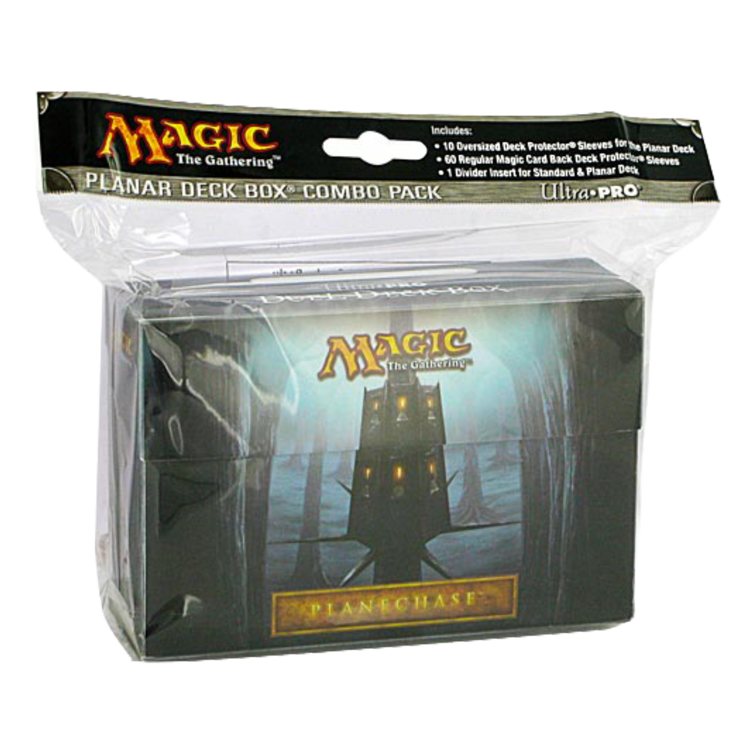 Porta Mazzo Verticale Doppio Oversize Incluse 60 Proteggi Carte Planechase Ill. By John Avon And Jim Pavelet (EN)