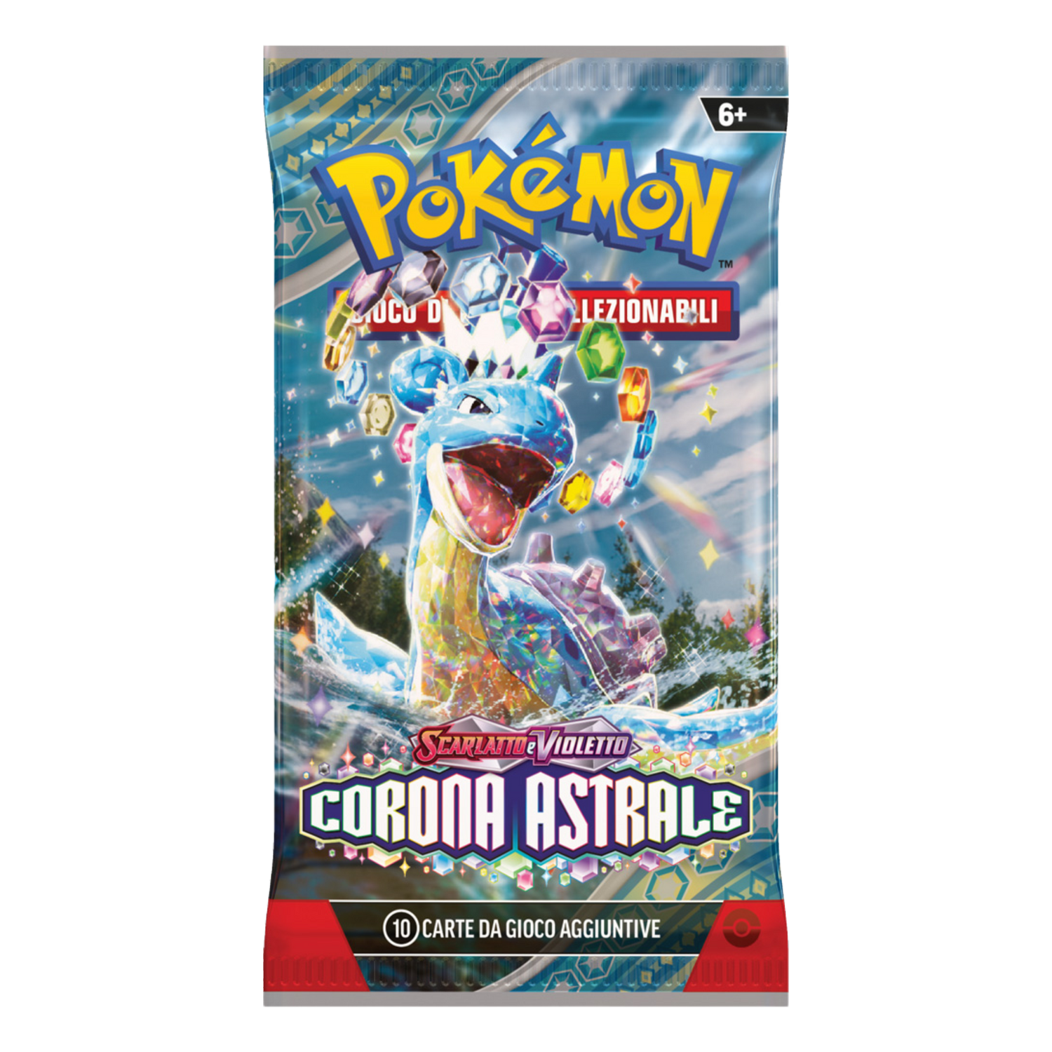 Scarlatto e Violetto Corona Astrale SCR Artwork Lapras Busta 10 Carte (IT)