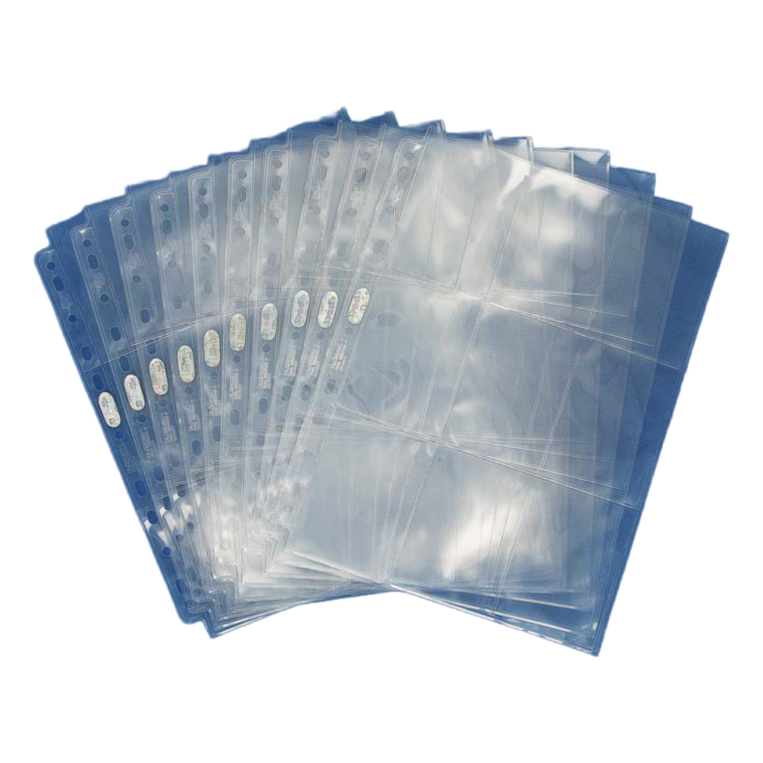 Silver Series Pacchetto di 10 Pagine con 11 Fori, 9 Tasche per Album Grande ad Anelli (EN)