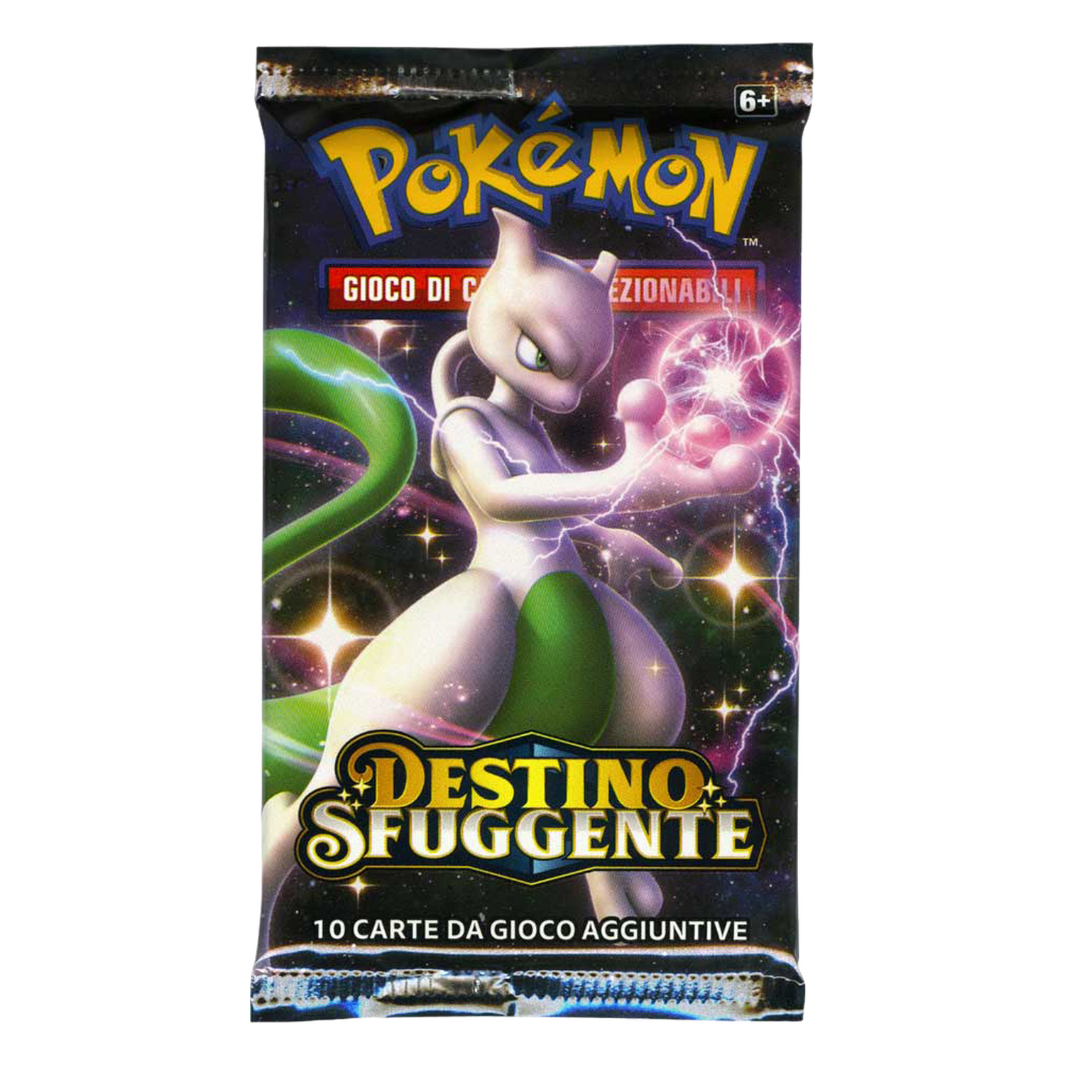 Sole e Luna Destino Sfuggente FLI Artwork Shining Mewtwo Busta 10 Carte (IT)