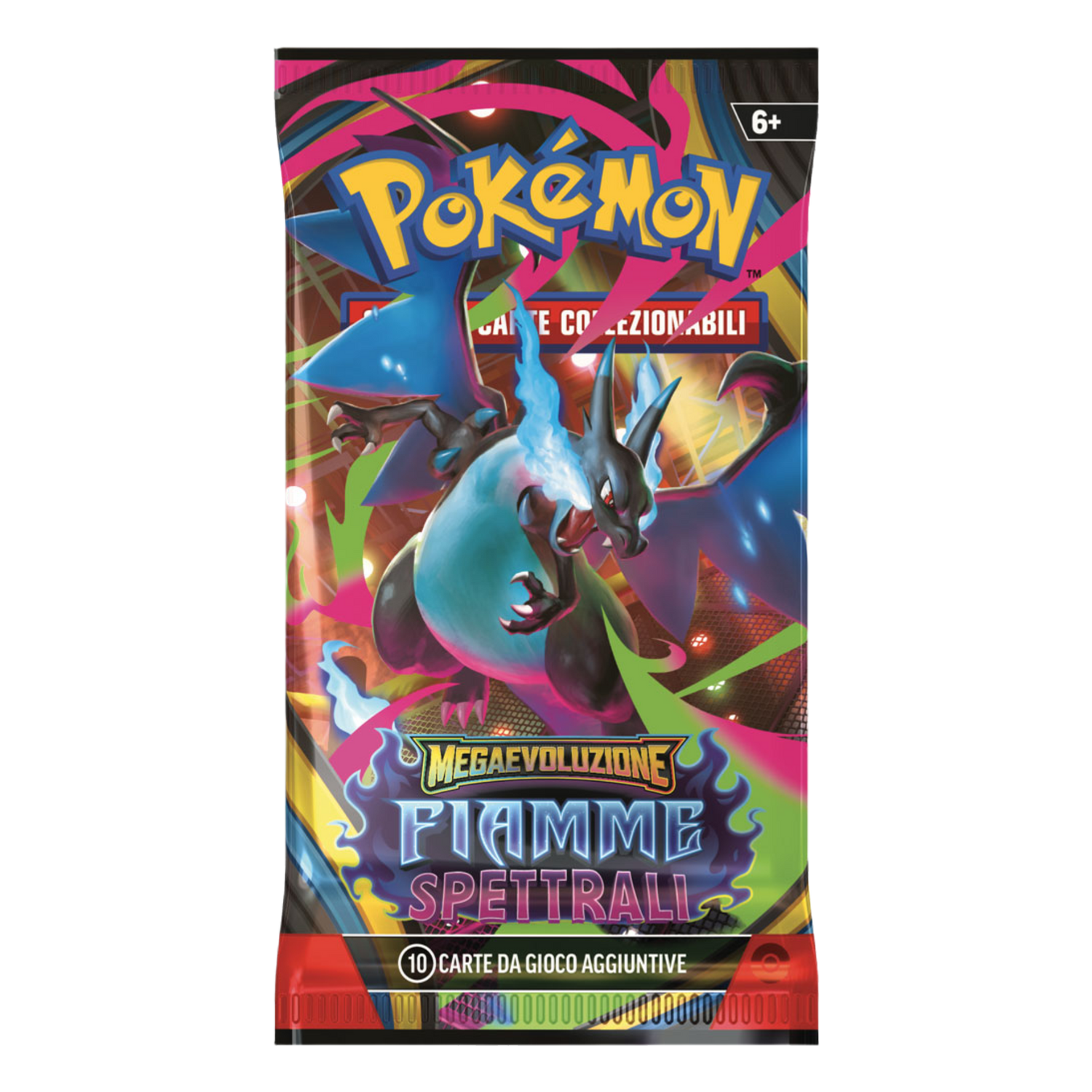Megaevoluzione Fiamme Spettrali PFL Artwork Mega Charizard X Busta 10 Carte (IT)