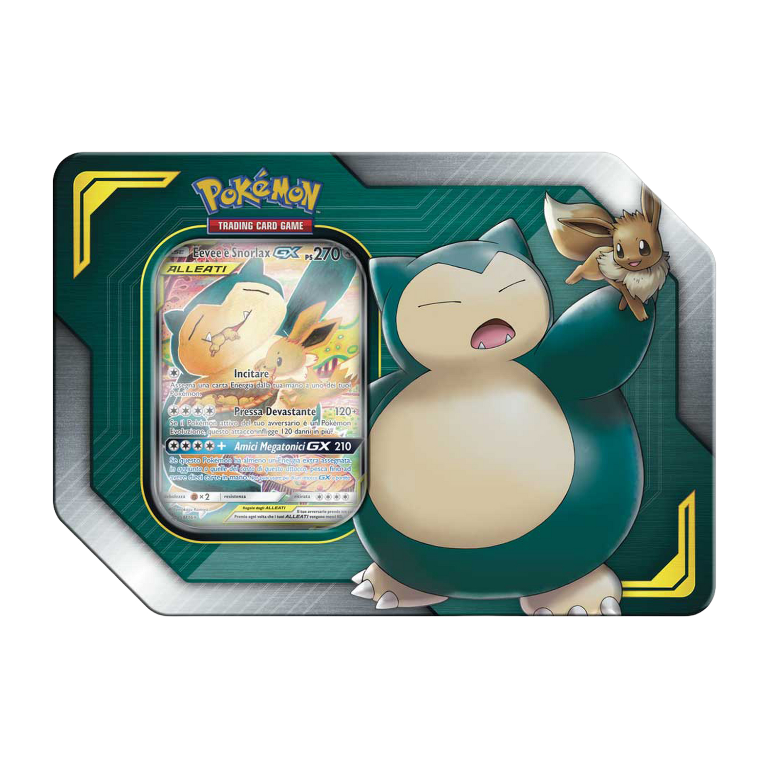 Tin da Collezione Alleati Eevee e Snorlax GX (IT)