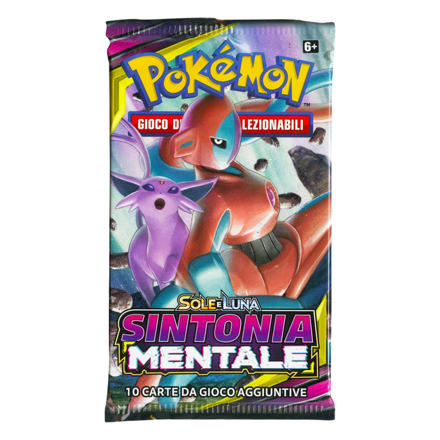 Sole e Luna Sintonia Mentale UNM Artwork Espeon e Deoxys Busta 10 Carte (IT)