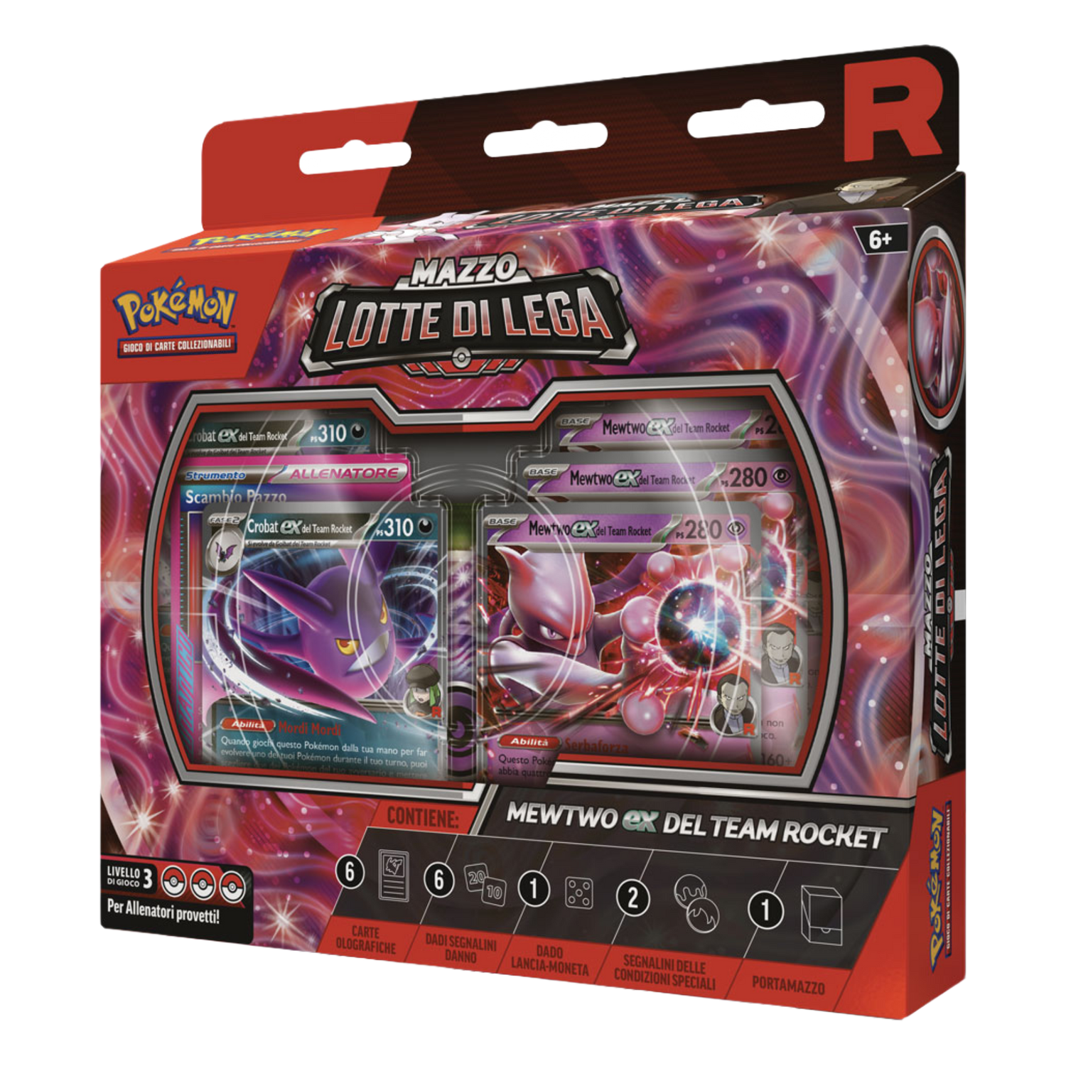 Scarlatto e Violetto Rivali Predestinati DRI Mazzo Lotte di Lega Mewtwo ex Del Team Rocket (IT)