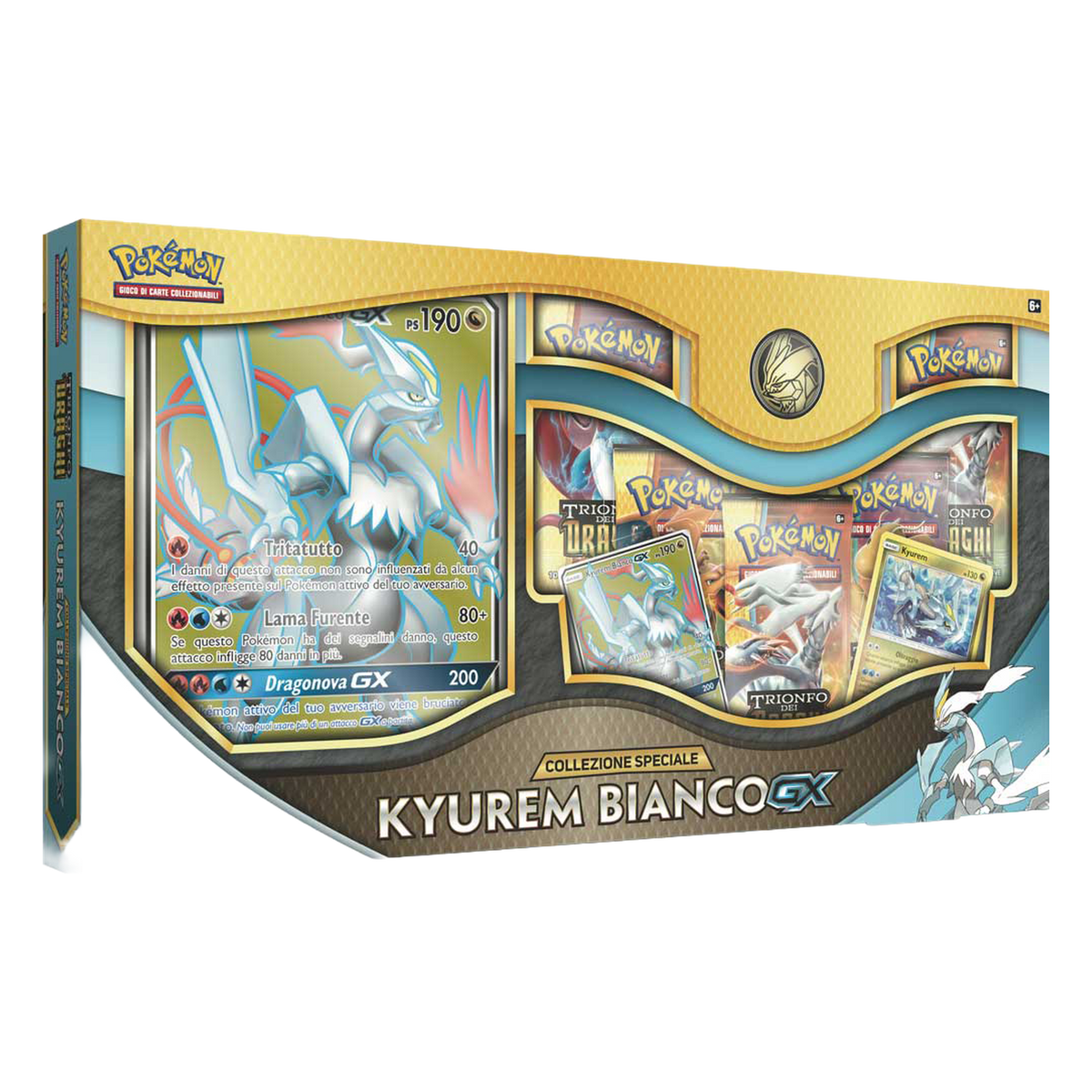 Sole e Luna Trionfo dei Draghi DRM Collezione Speciale Kyurem Bianco GX (IT)