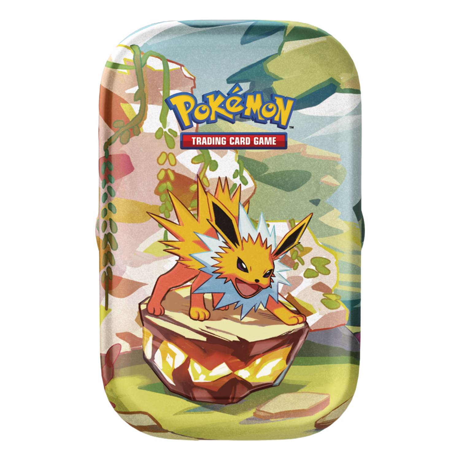 Scarlatto e Violetto Evoluzioni Prismatiche PRE Mini Tin da Collezione Jolteon (IT)