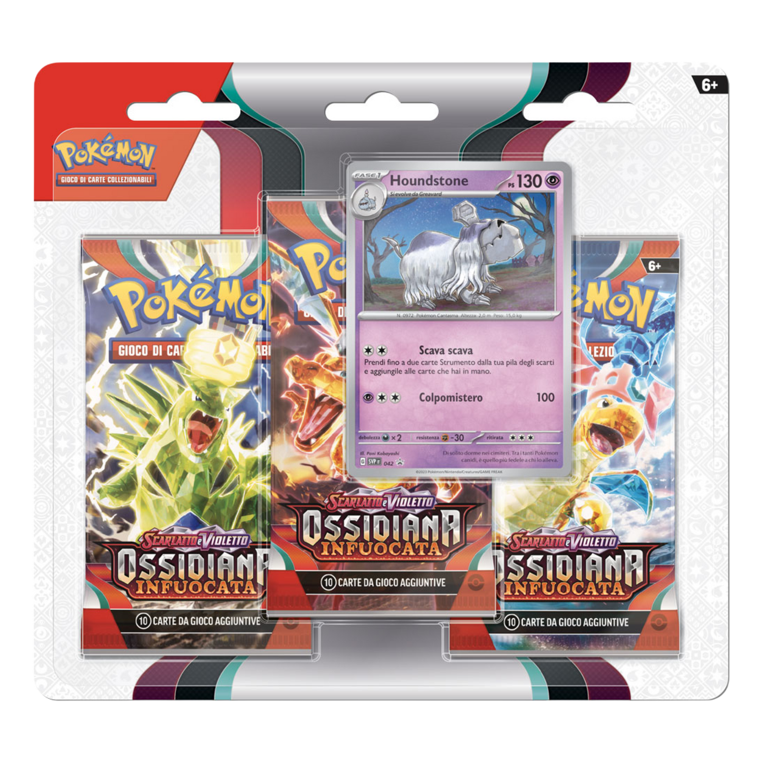 Scarlatto e Violetto Ossidiana Infuocata OBF Houndstone Blister 3 Buste (IT)