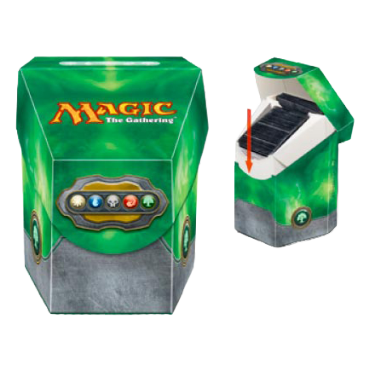 Porta Mazzo Oversize Commander Green (EN)