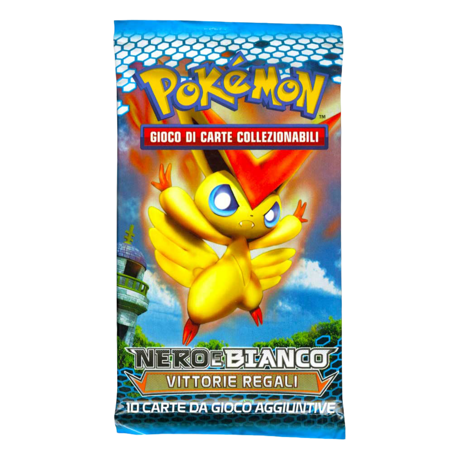 Nero e Bianco Vittorie Regali NVI Artwork Victini Busta 10 Carte (IT)
