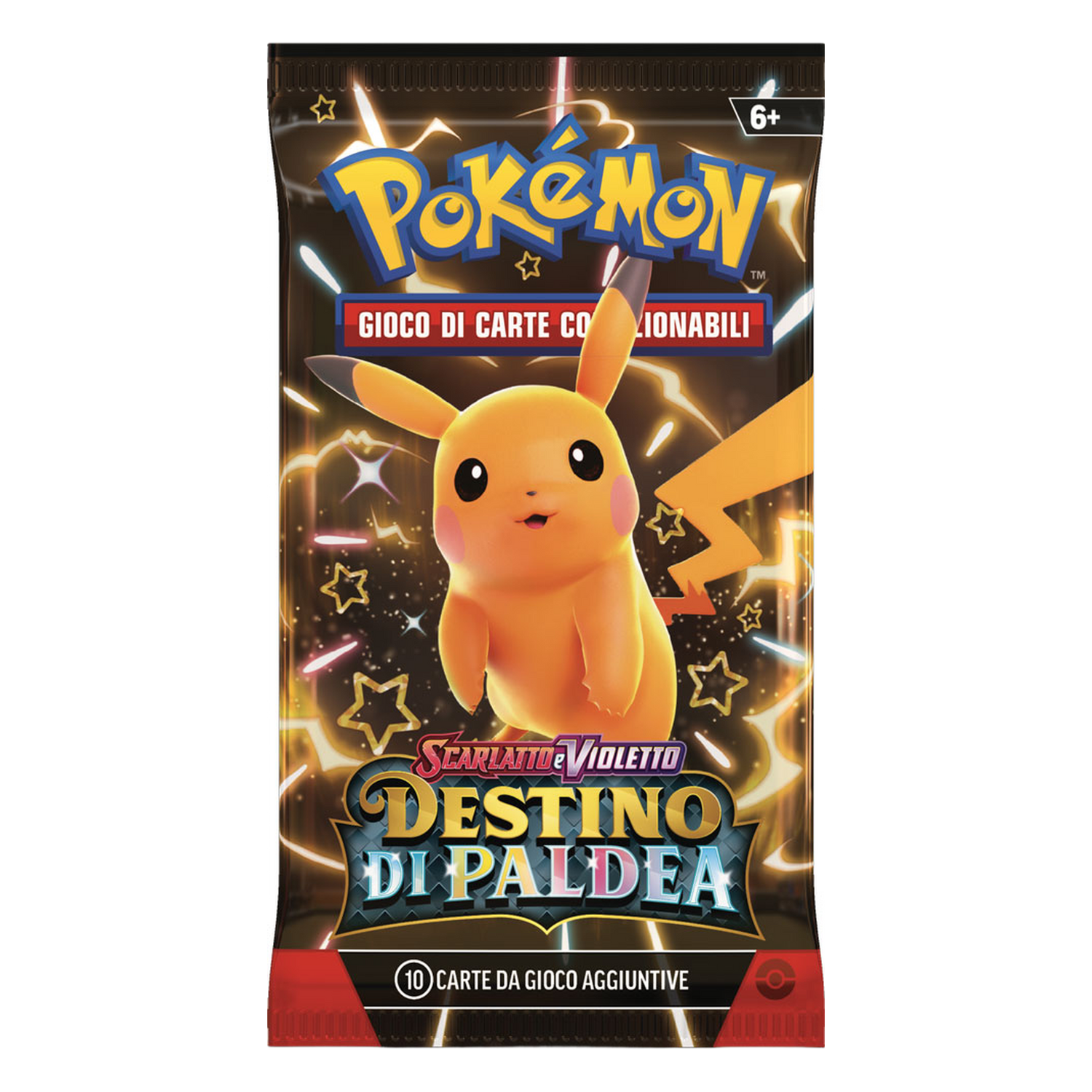 Scarlatto e Violetto Destino di Paldea PAF busta 10 carte Artwork Pikachu (IT)