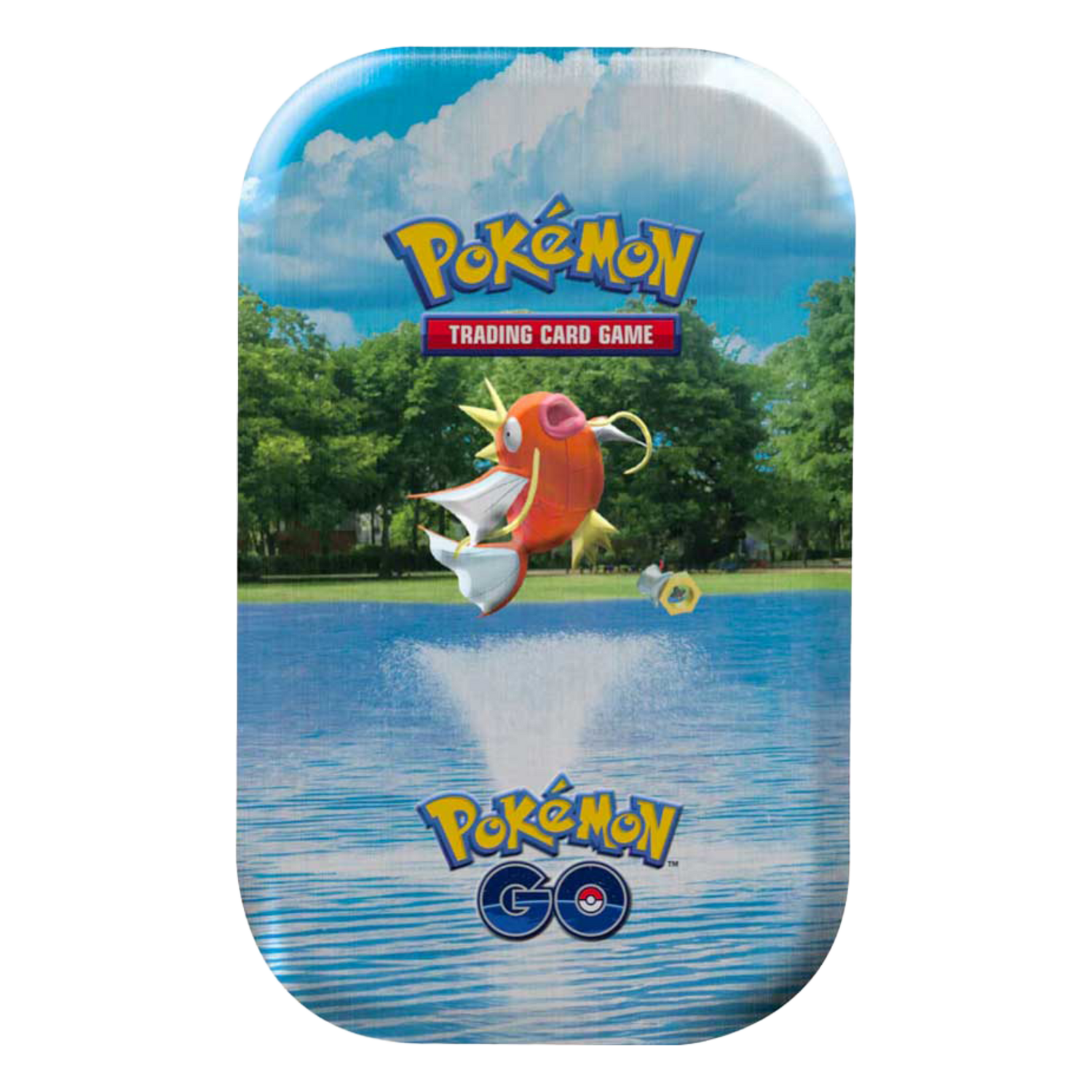 Spada e Scudo Pokemon GO PGO Mini Tin da Collezione Magikarp (IT)