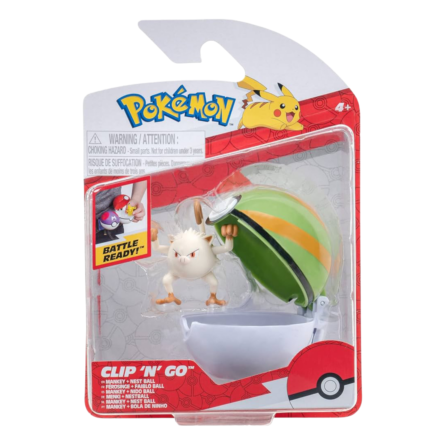 Clip 'N' Go Mankey + Nest Ball (IT)