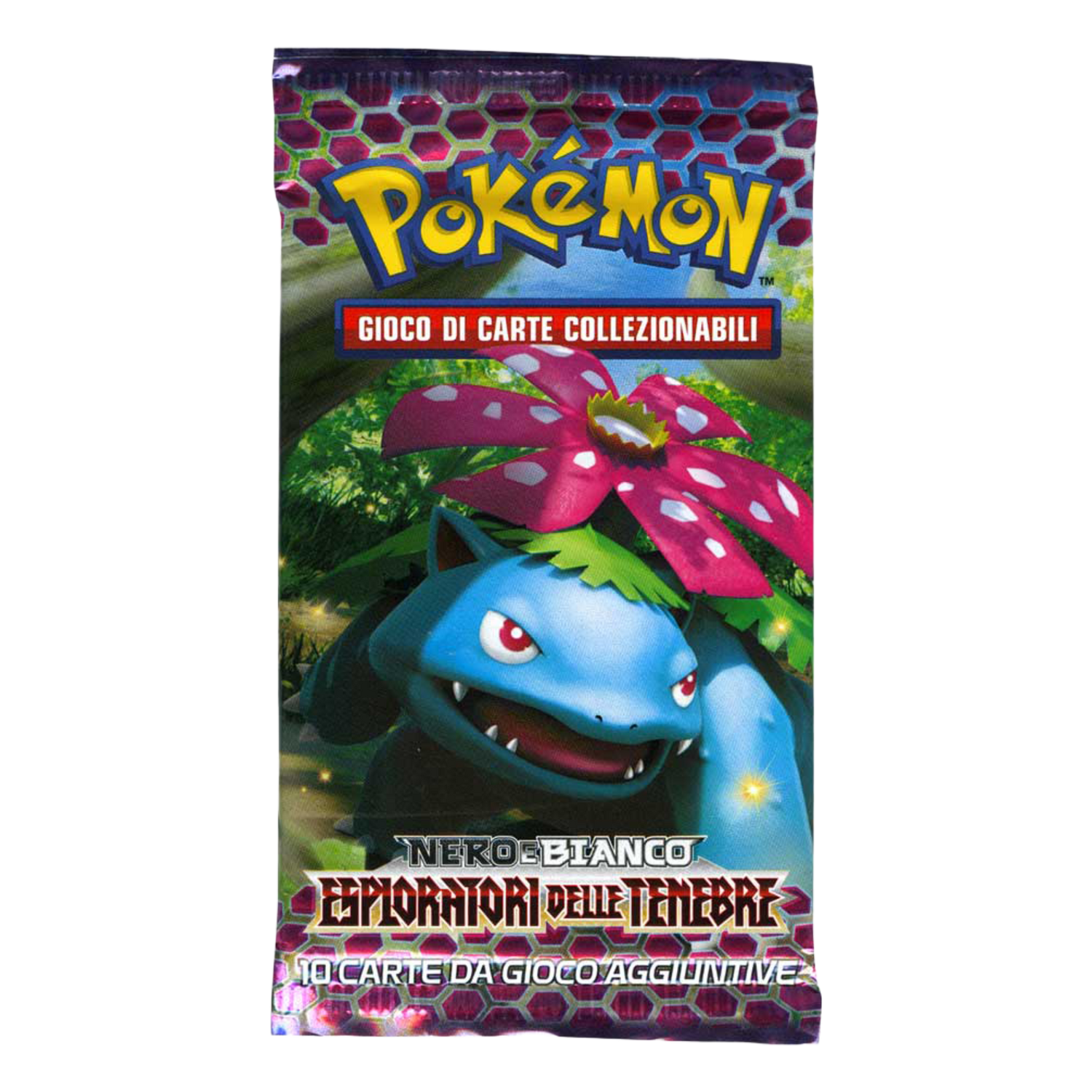 Nero e Bianco Esploratori delle Tenebre DEX Artwork Venusaur Busta 10 Carte (IT)