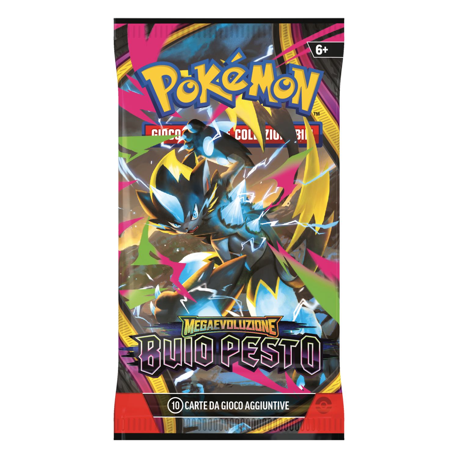 Megaevoluzione Buio Pesto PBL Artwork Mega Zeraora Busta 10 Carte (IT)