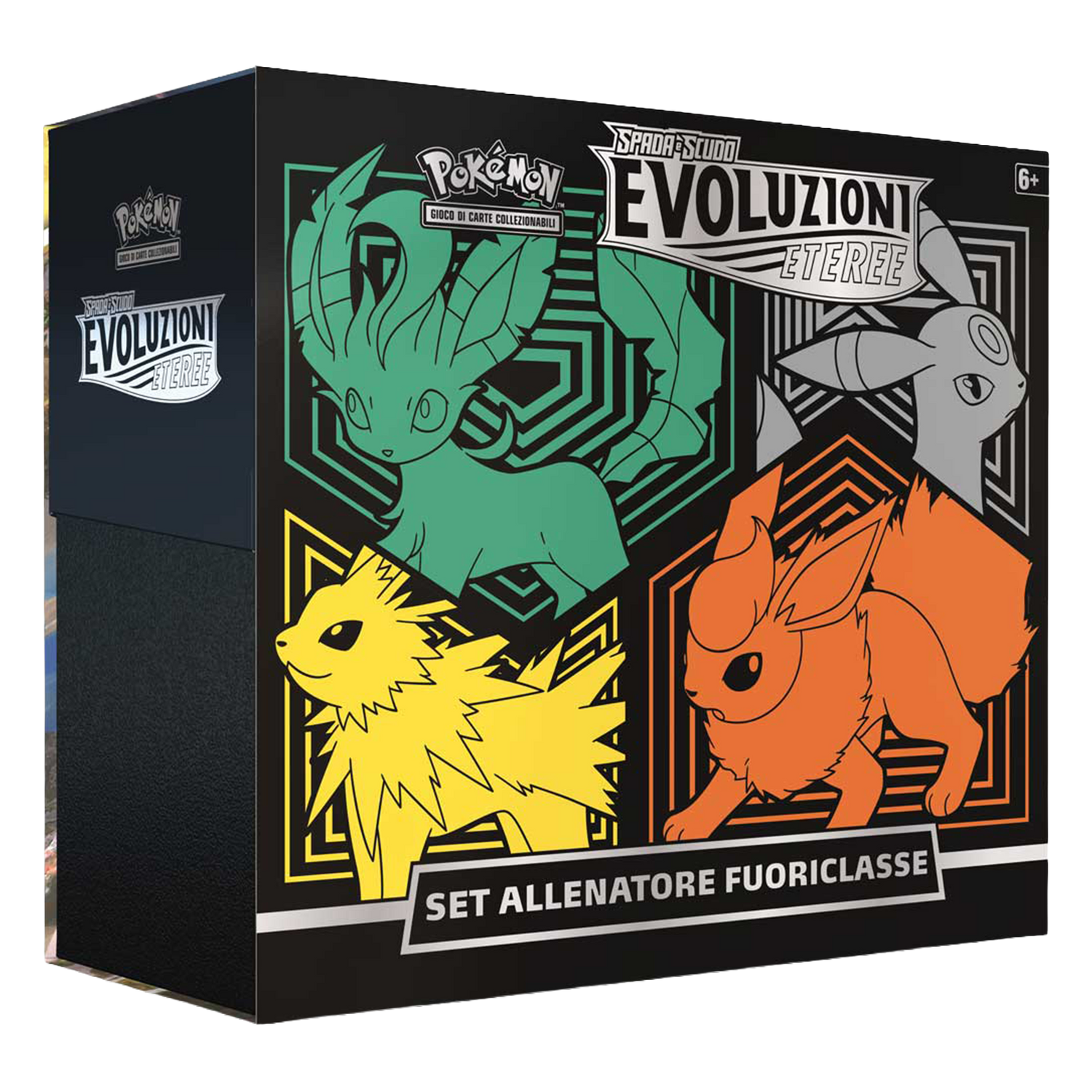 Spada e Scudo Evoluzioni Eteree EVS Set Allenatore Fuoriclasse Leafeon, Umbreon, Jolteon, Flareon (IT)