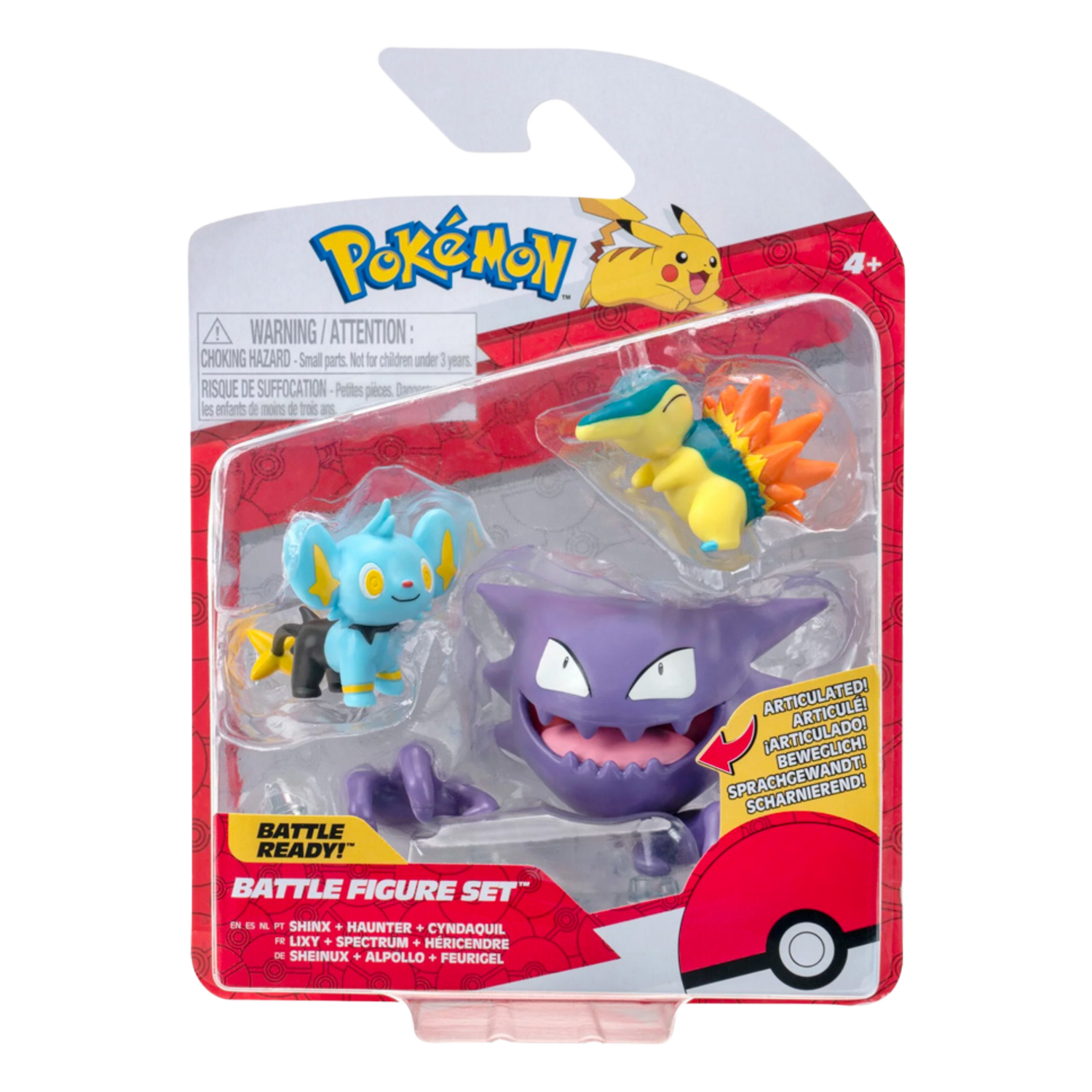 Battle Figure Set Shinx, Haunter & Cyndaquil (IT)