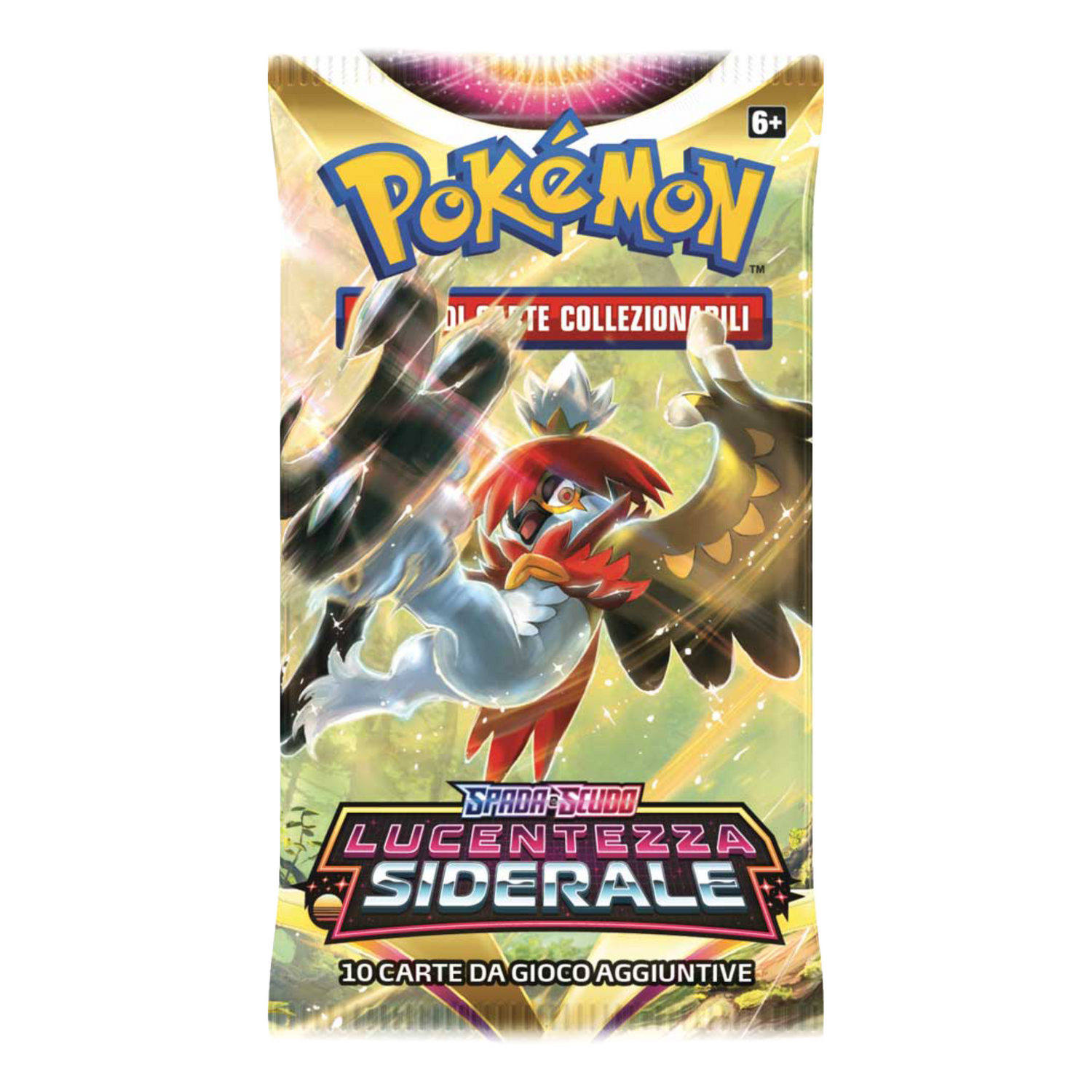 Spada e Scudo Lucentezza Siderale ASR Artwork Decidueye di Hisui Busta 10 Carte (IT)