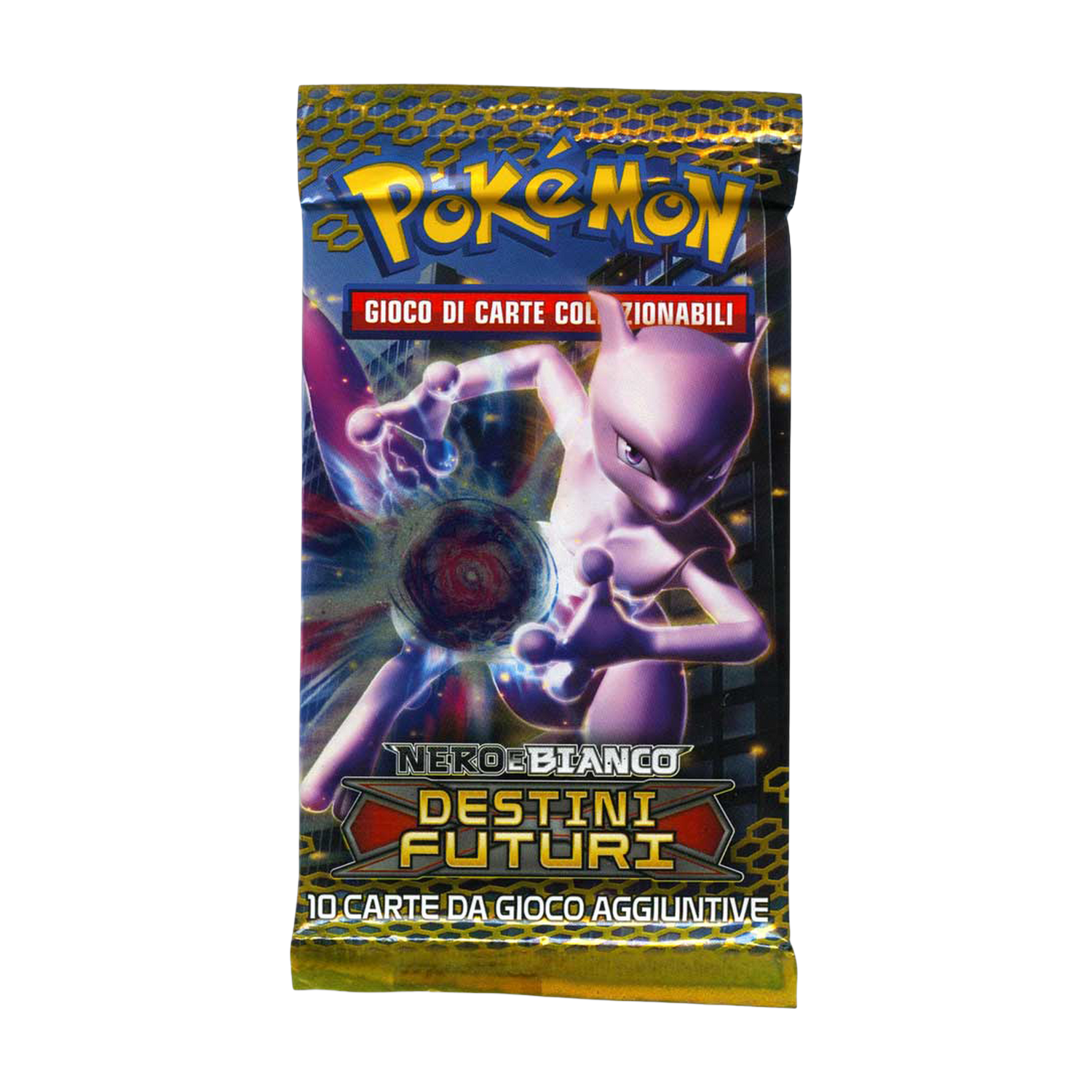 Nero e Bianco Destini Futuri NXD Artwork Mewtwo Busta 10 Carte (IT)