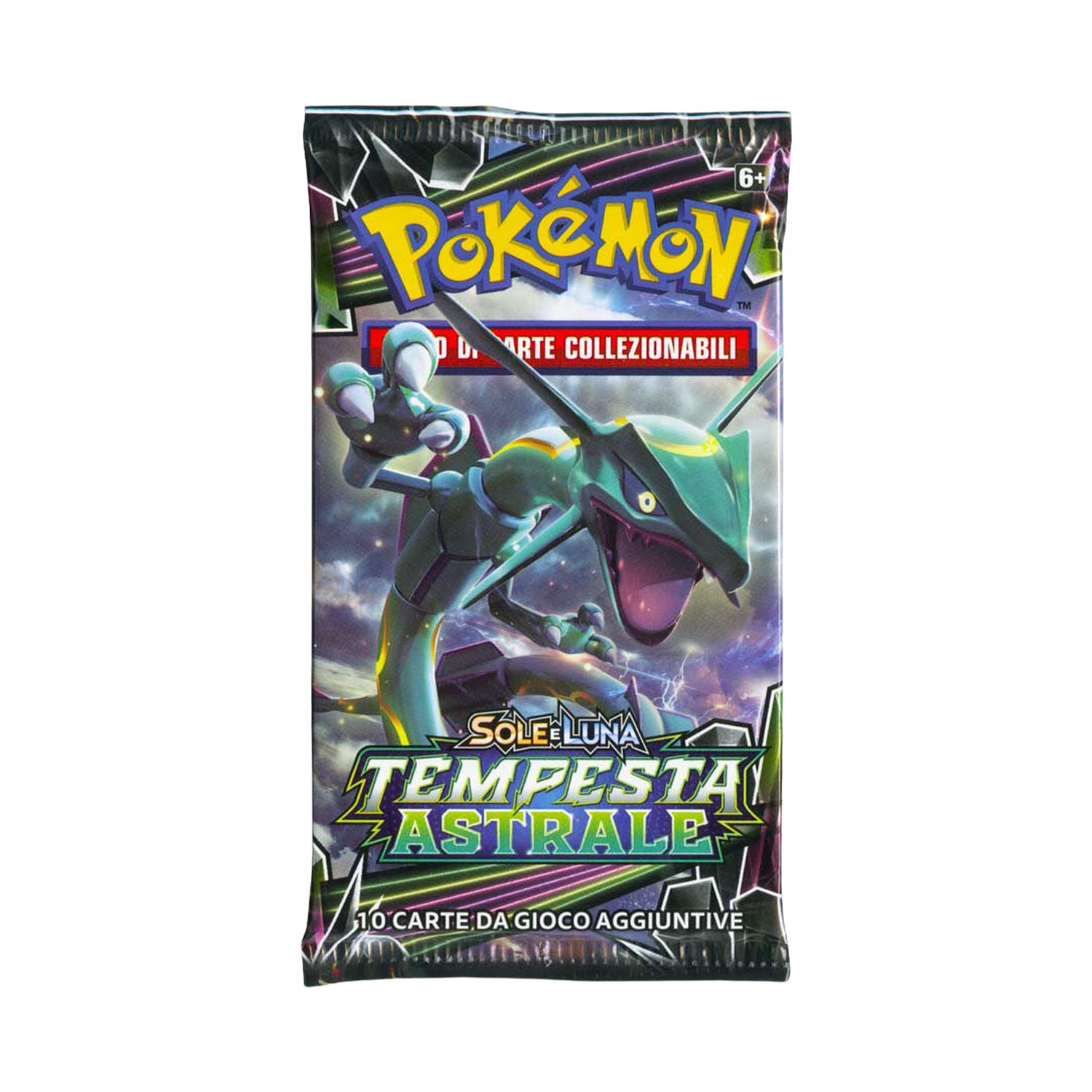 Sole e Luna Tempesta Astrale CES Artwork Rayquaza Busta 10 Carte (IT)