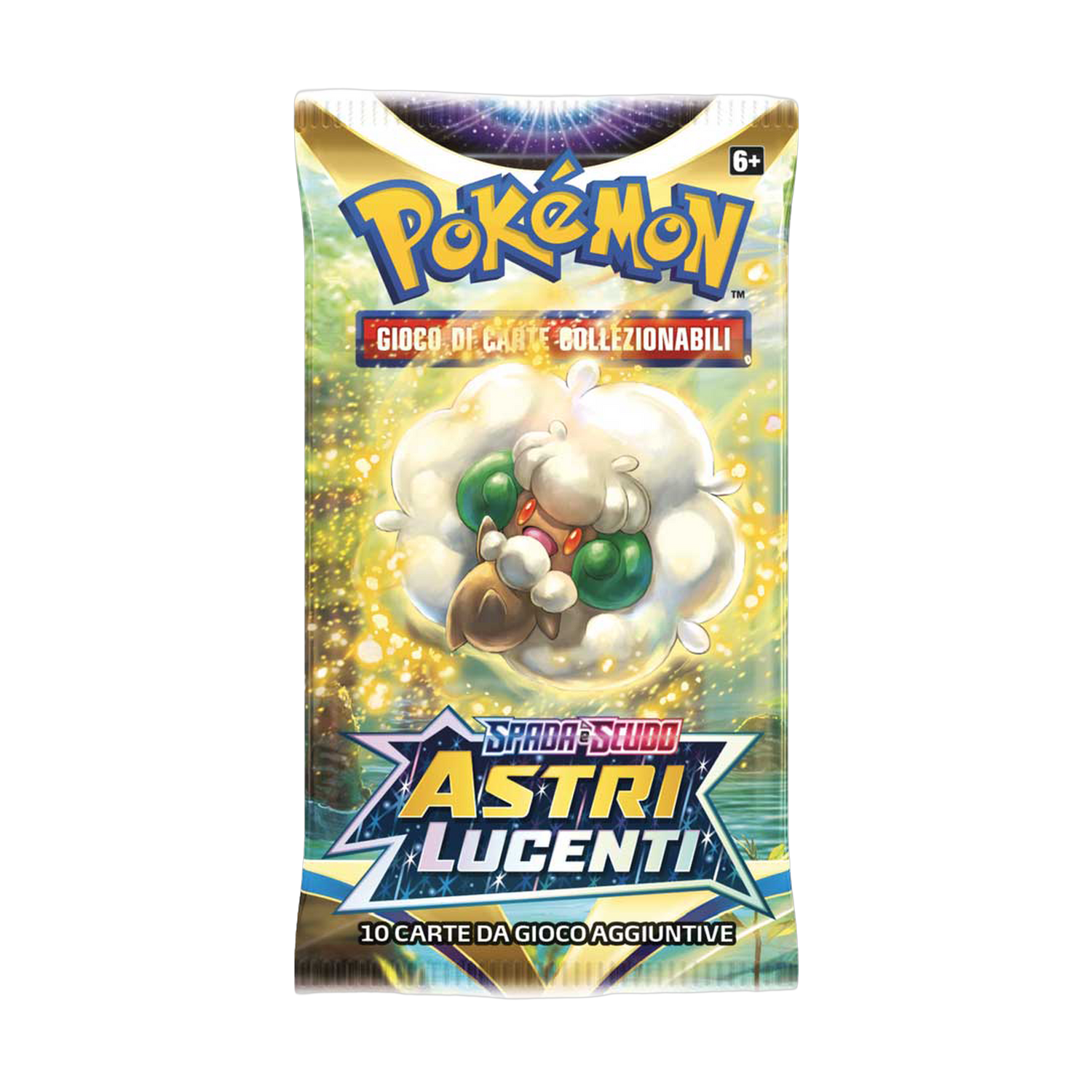 Spada e Scudo Astri Lucenti BRS Artwork Whimsicott Busta 10 Carte (IT)