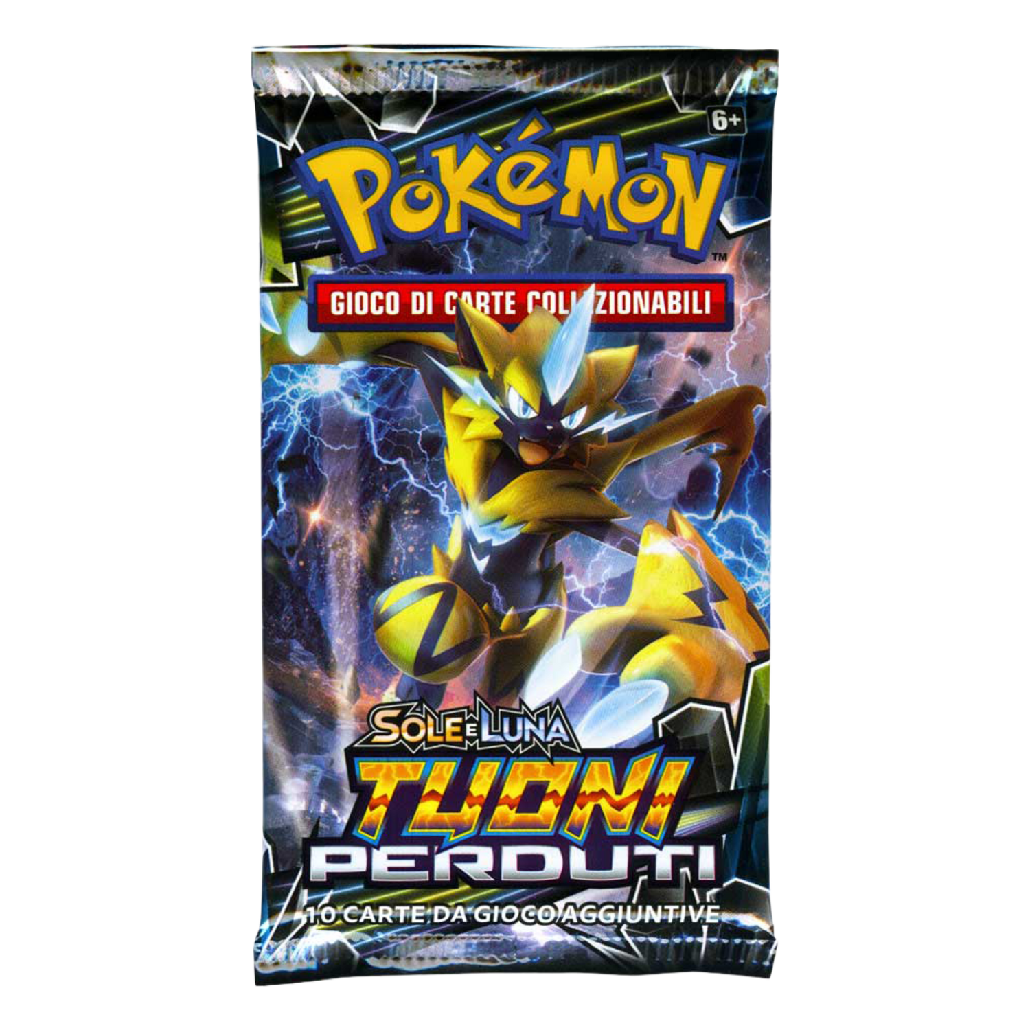Sole e Luna Tuoni Perduti LOT Artwork Zeraora Busta 10 Carte (IT)