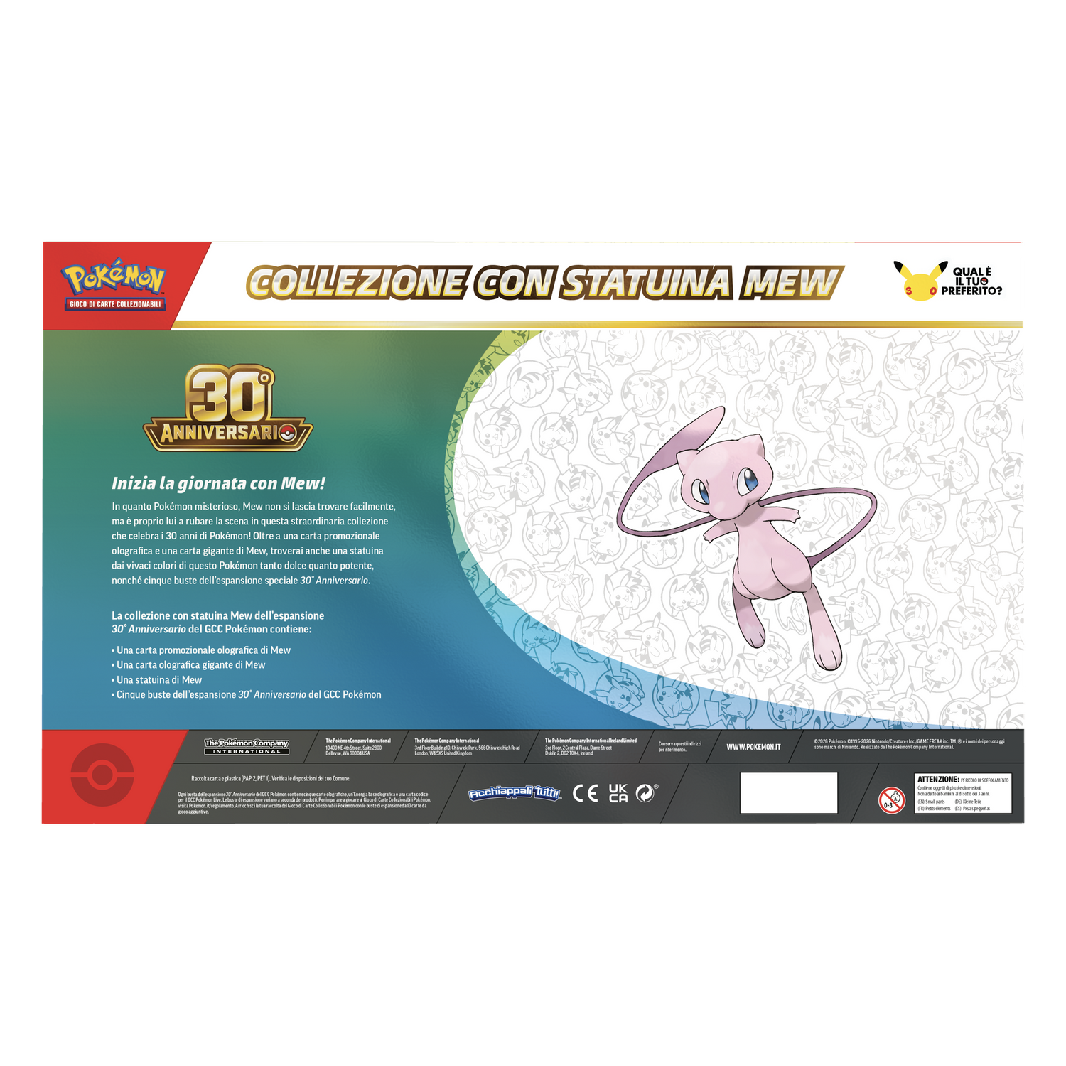 30esimo Anniversario Collezione con Statuina Mew (IT)