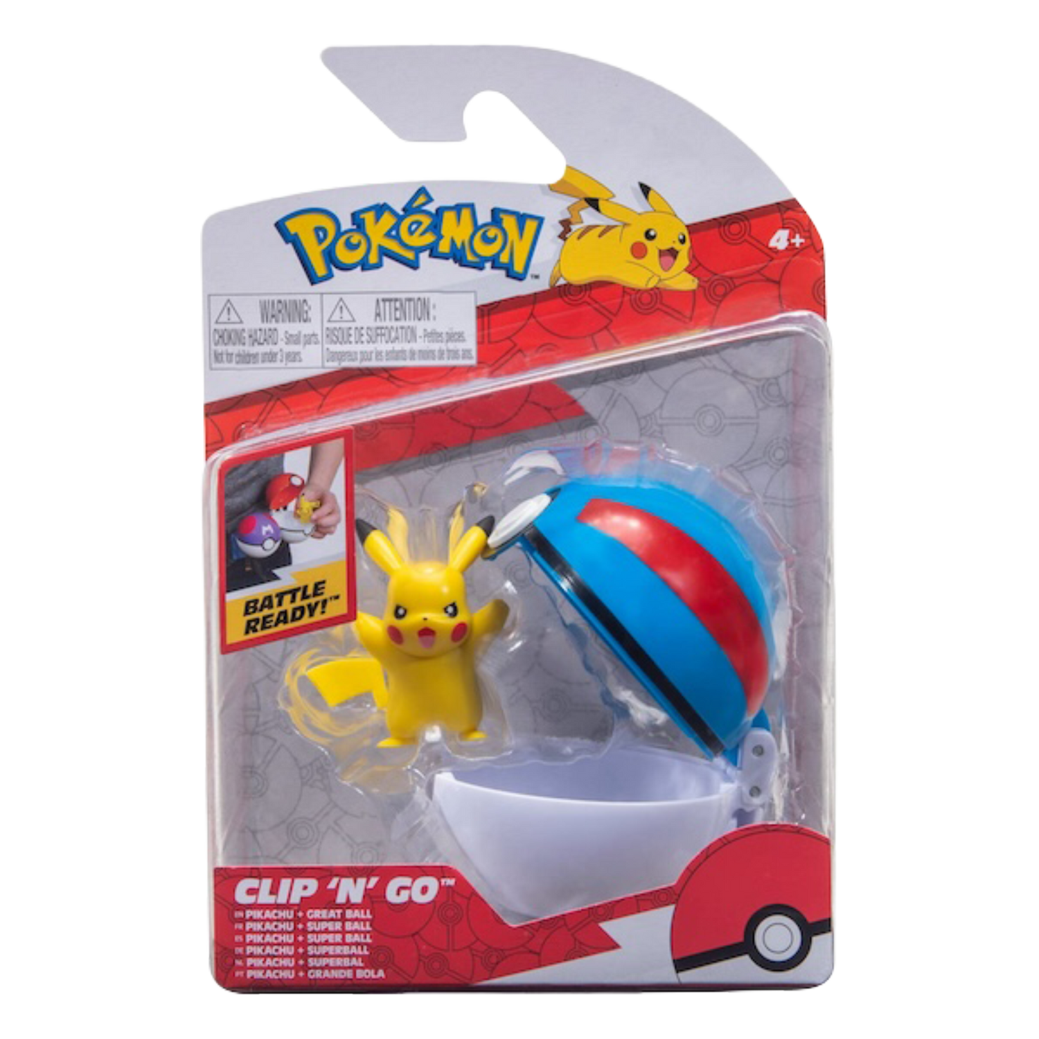 Clip 'N' Go Pikachu + Mega Ball (IT)