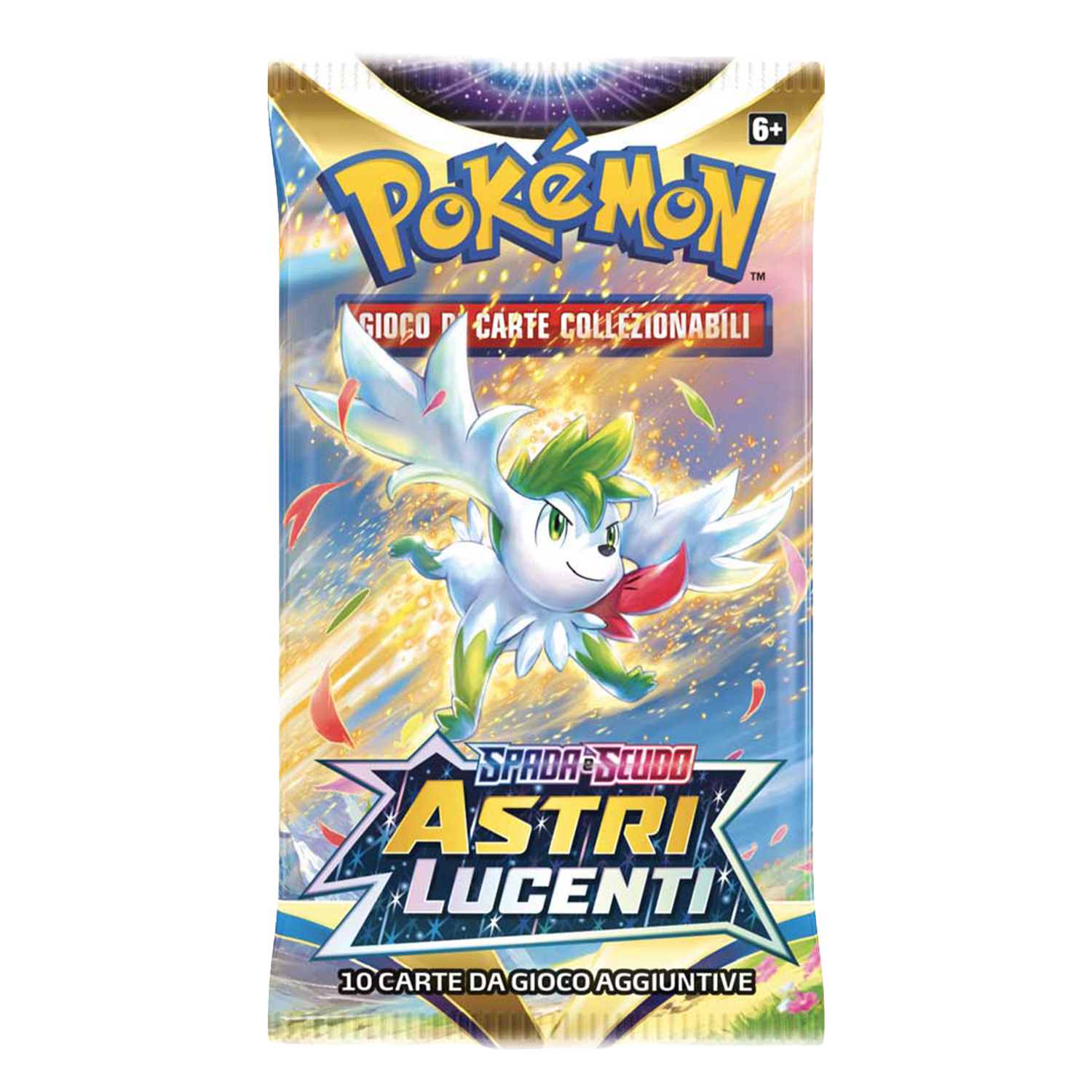 Spada e Scudo Astri Lucenti BRS Artwork Shaymin Forma Cielo Busta 10 Carte (IT)