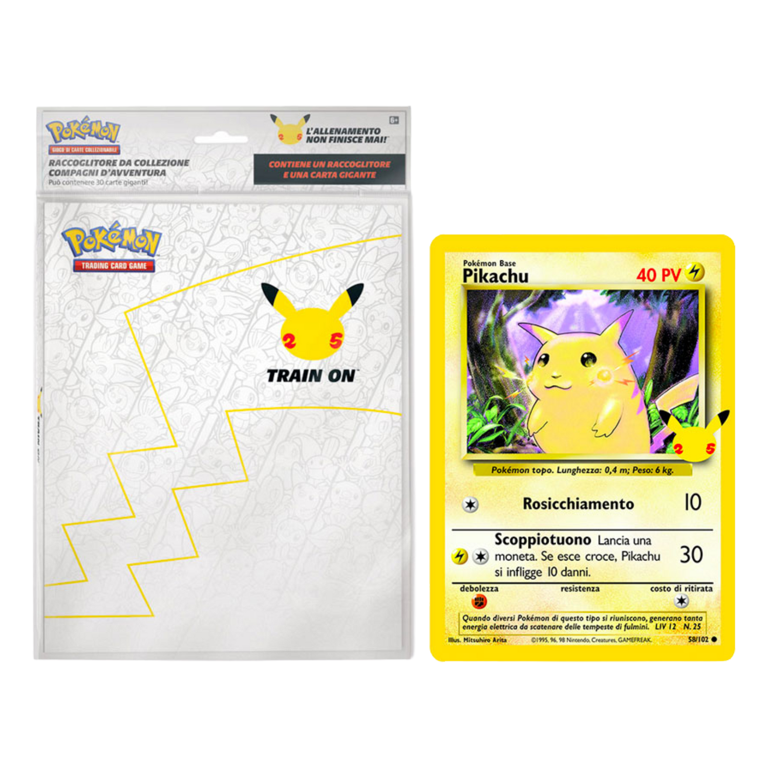 Spada e Scudo Gran Festa CEL Gran Festa Binder per Carte Giganti + Carta Oversize di Pikachu (IT)